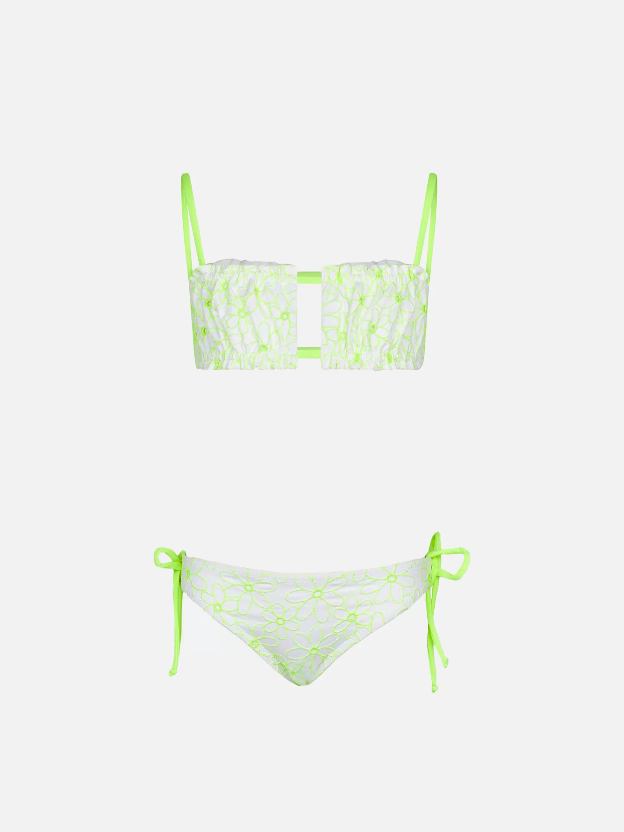 MC2 Saint Barth Girl bikini with daisy embroidery Fashion