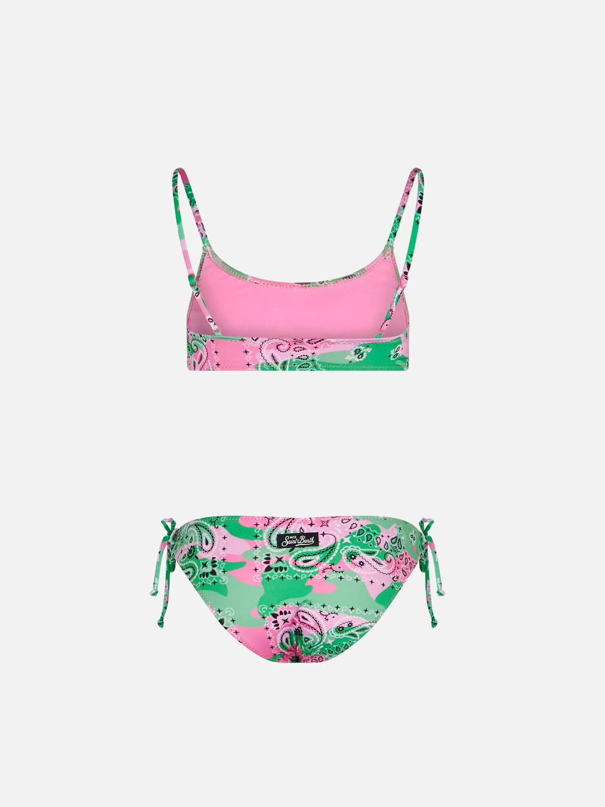 MC2 Saint Barth Girl bralette bikini with camouflage print Online