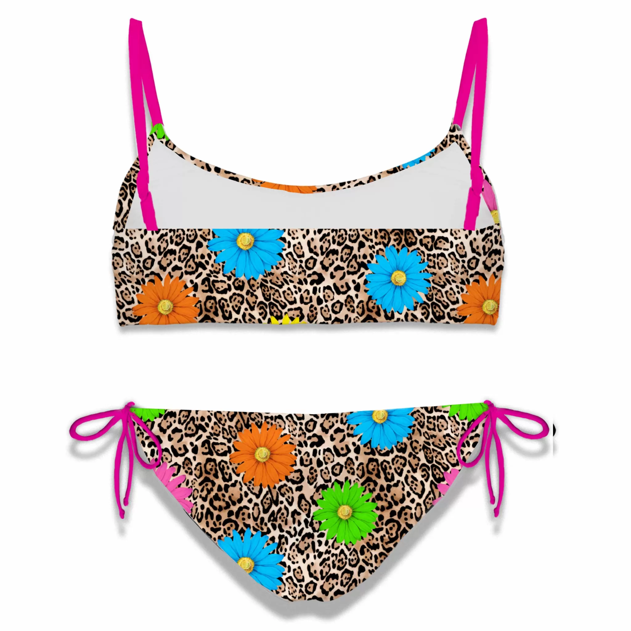 MC2 Saint Barth Girl bralette bikini with leopard print Shop