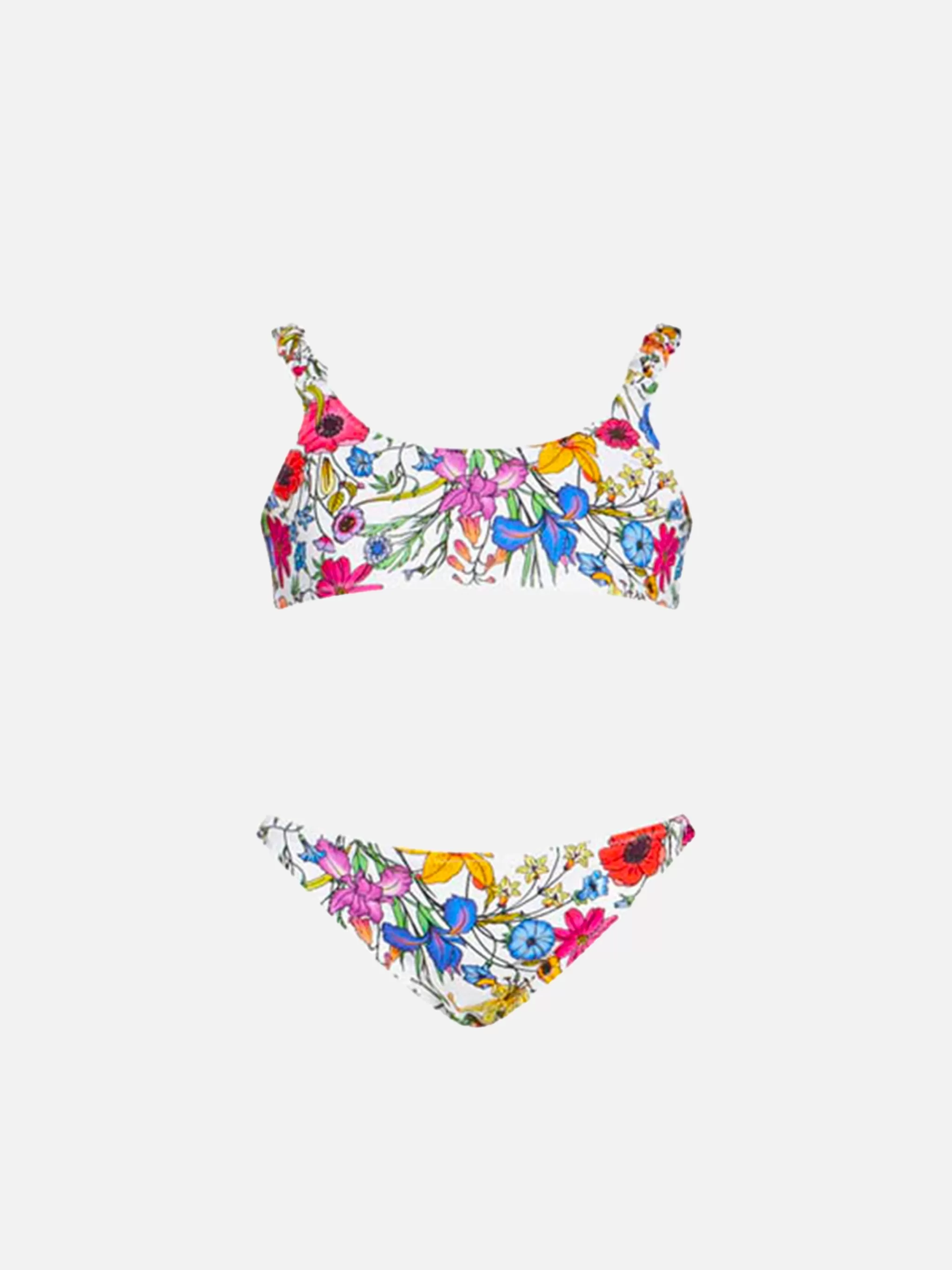 MC2 Saint Barth Girl bralette with flower print Sale