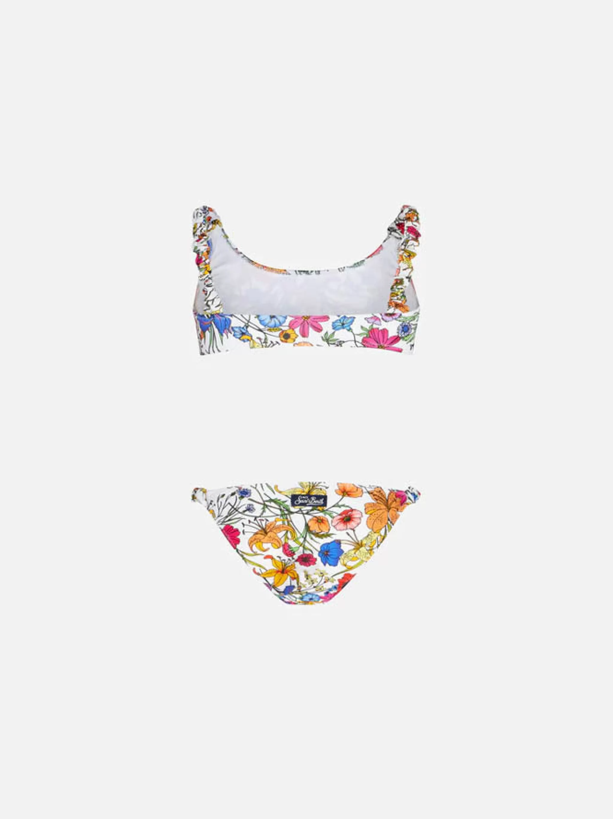 MC2 Saint Barth Girl bralette with flower print Sale