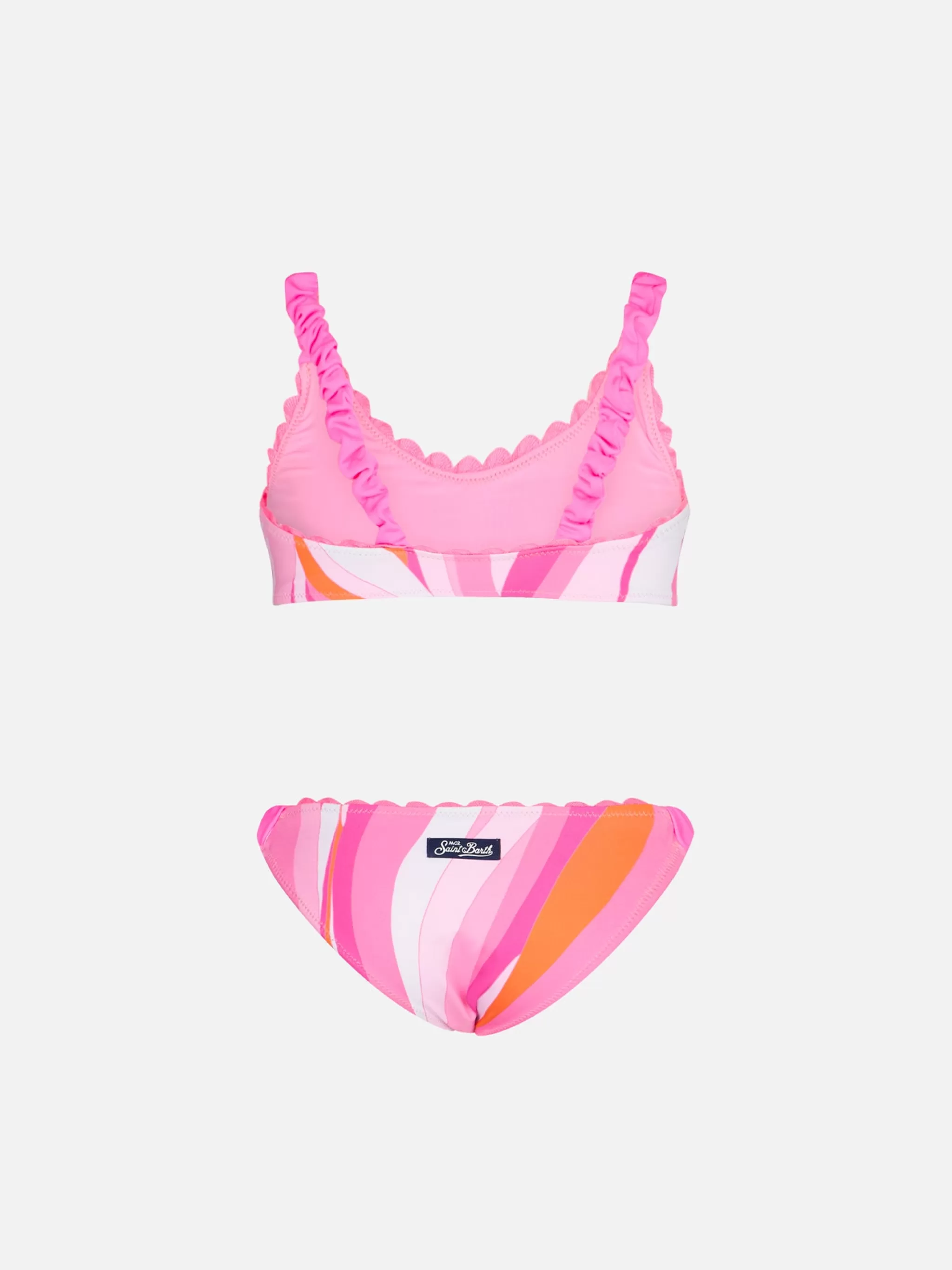 MC2 Saint Barth Girl bralette with wave print Flash Sale