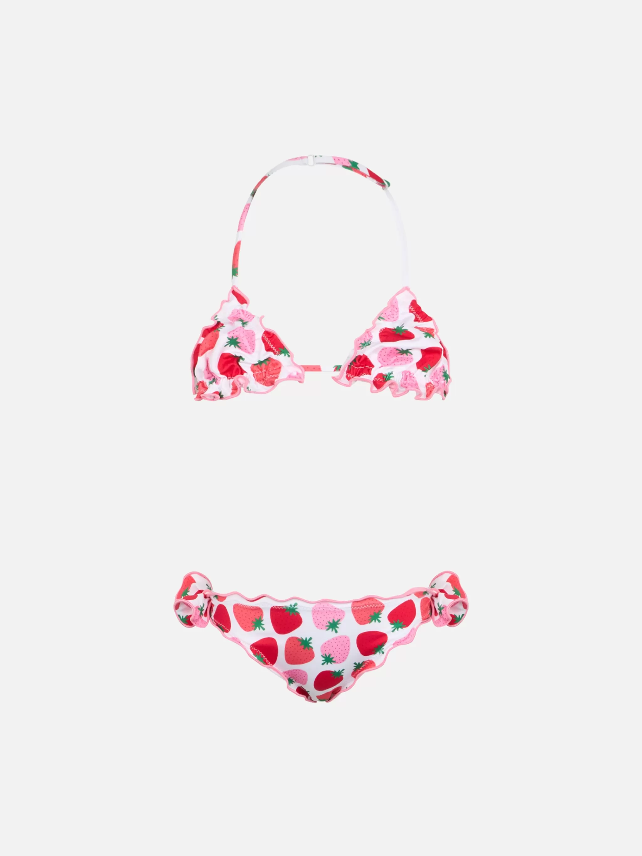 MC2 Saint Barth Girl classic triangle bikini Cris with strawberry print Shop