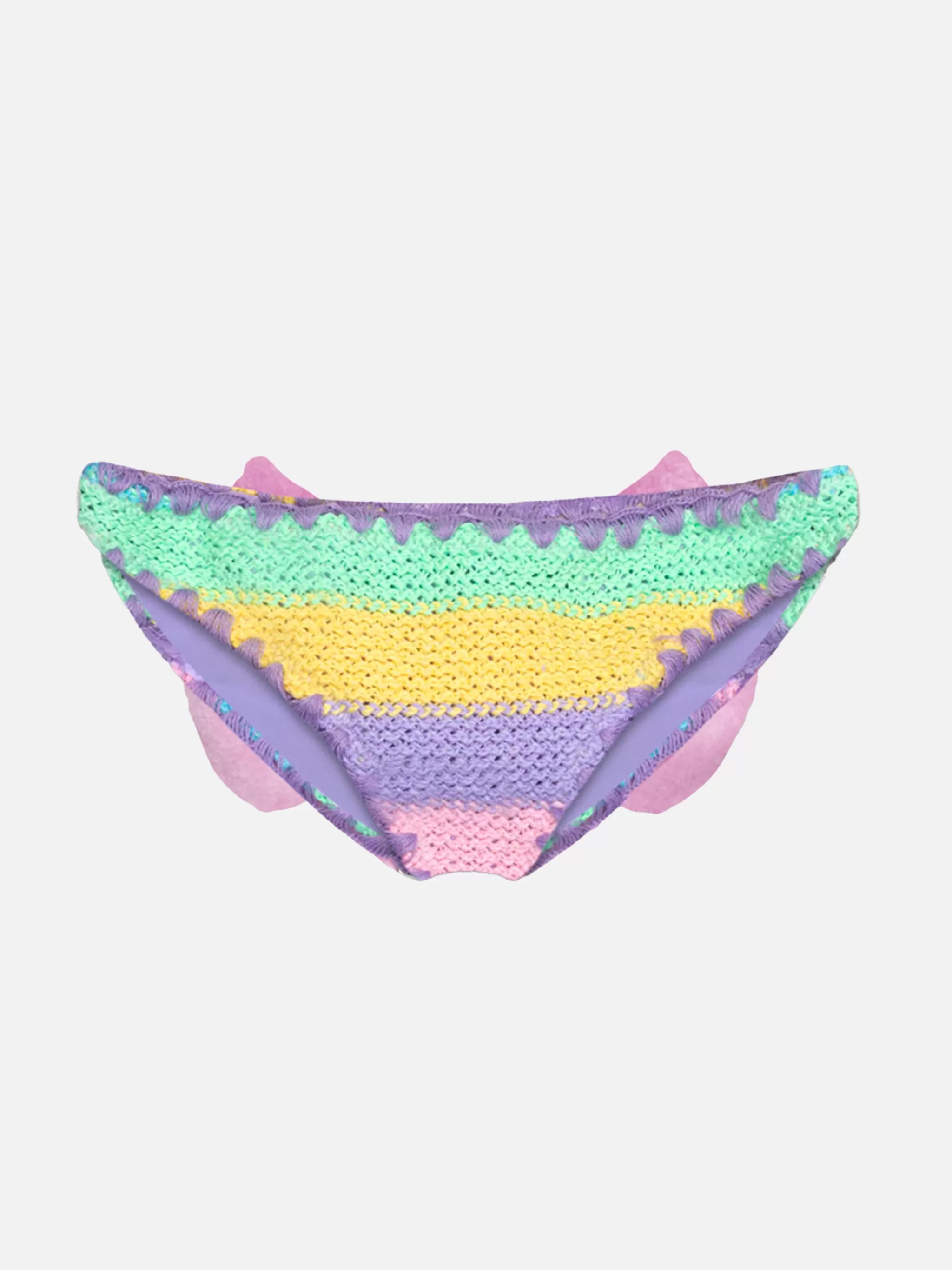 MC2 Saint Barth Girl crochet swim briefs with bow Hot