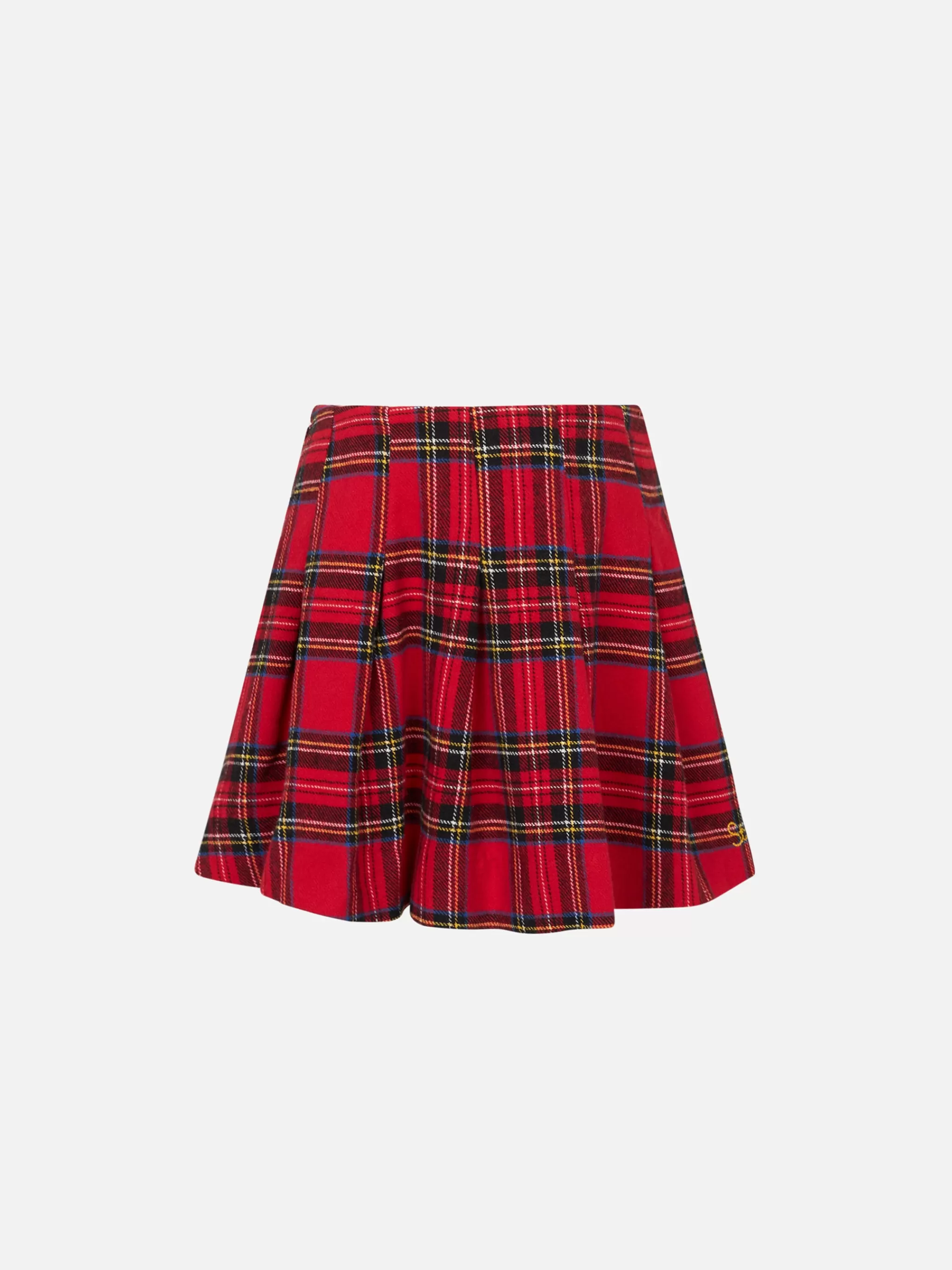 MC2 Saint Barth Girl flannel skirt with tartan print Cheap