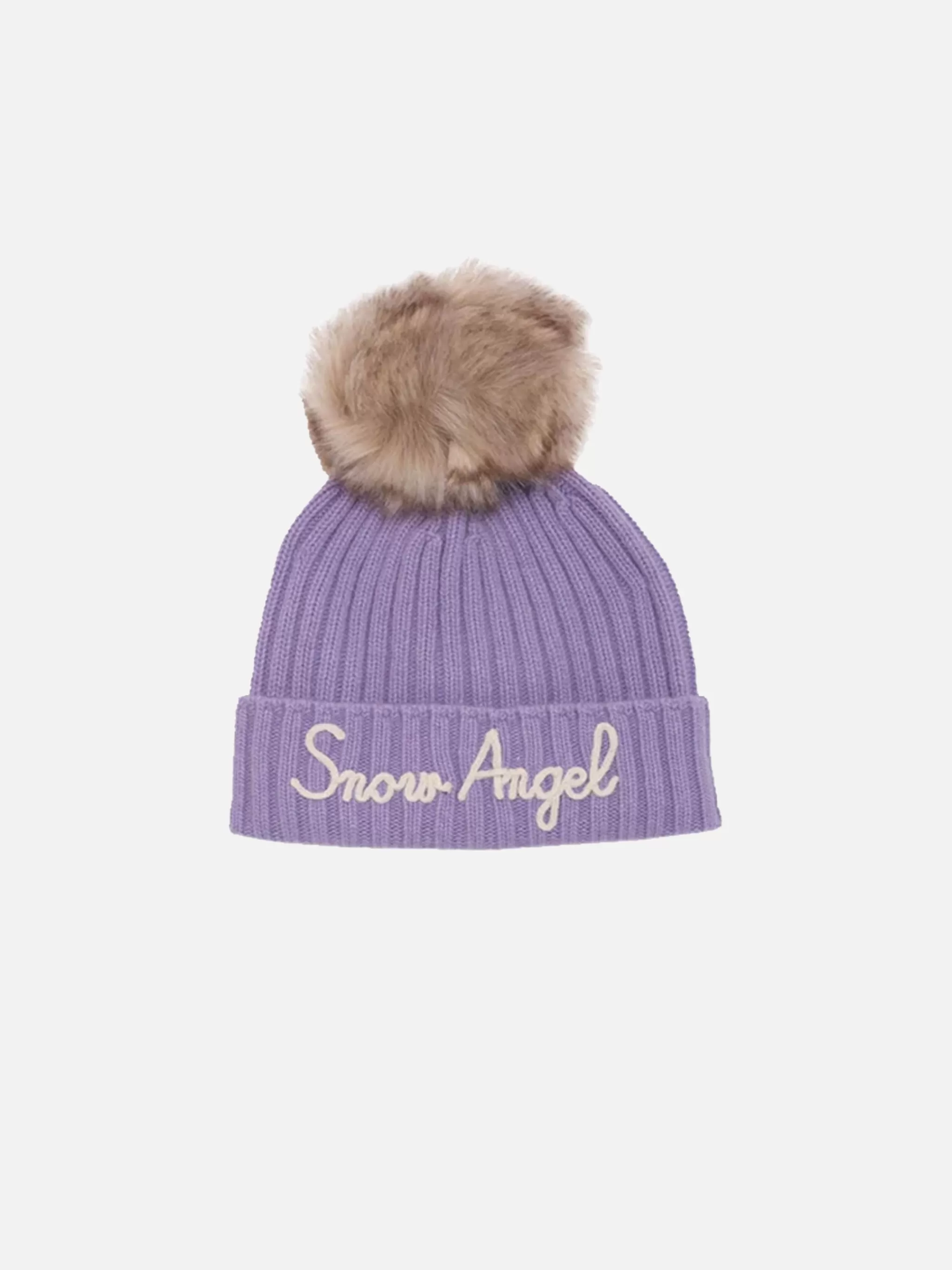 MC2 Saint Barth Girl hat with pompon and Snow Angel embroidery Cheap