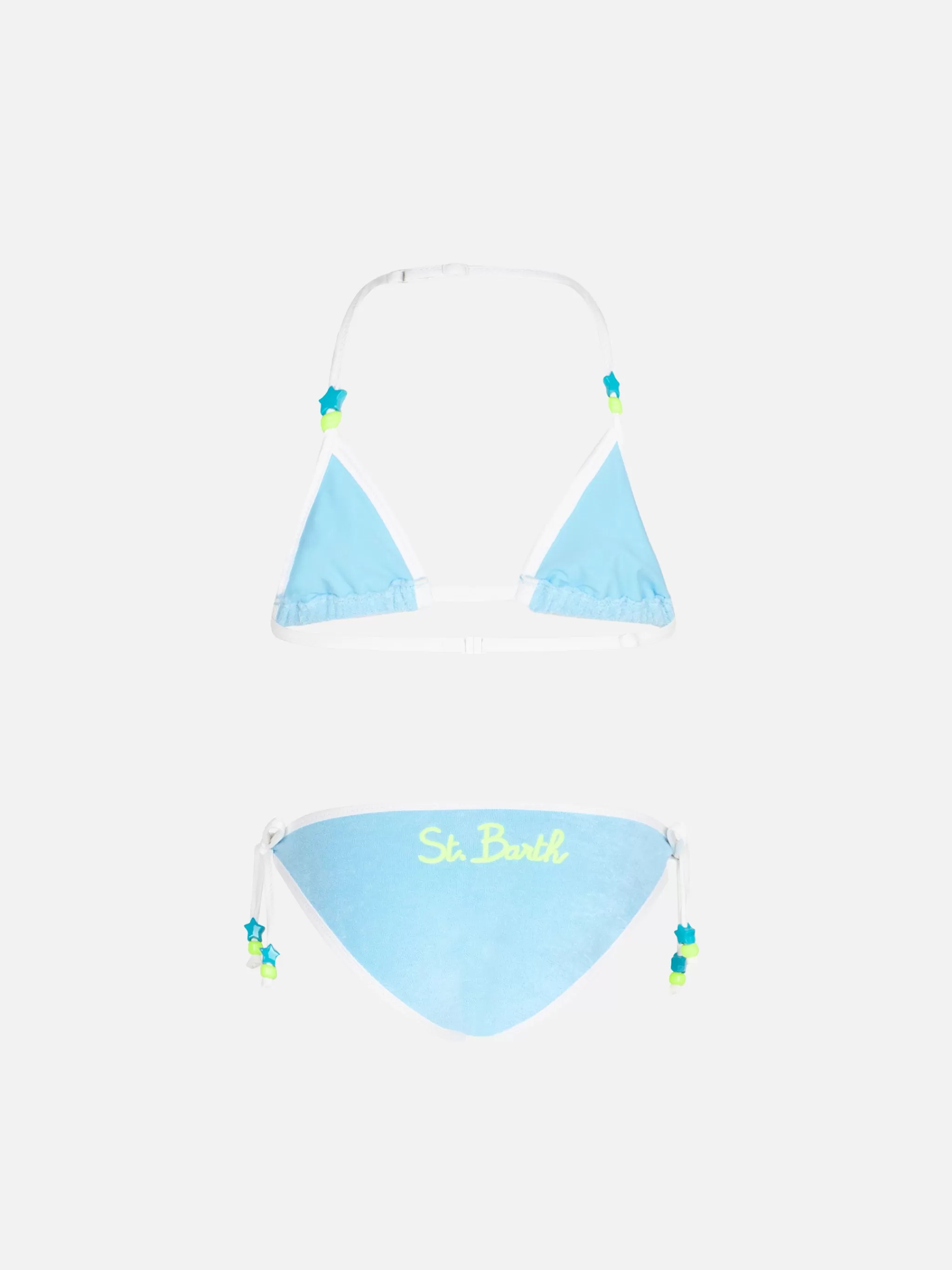 MC2 Saint Barth Girl light blue terry triangle bikini Online