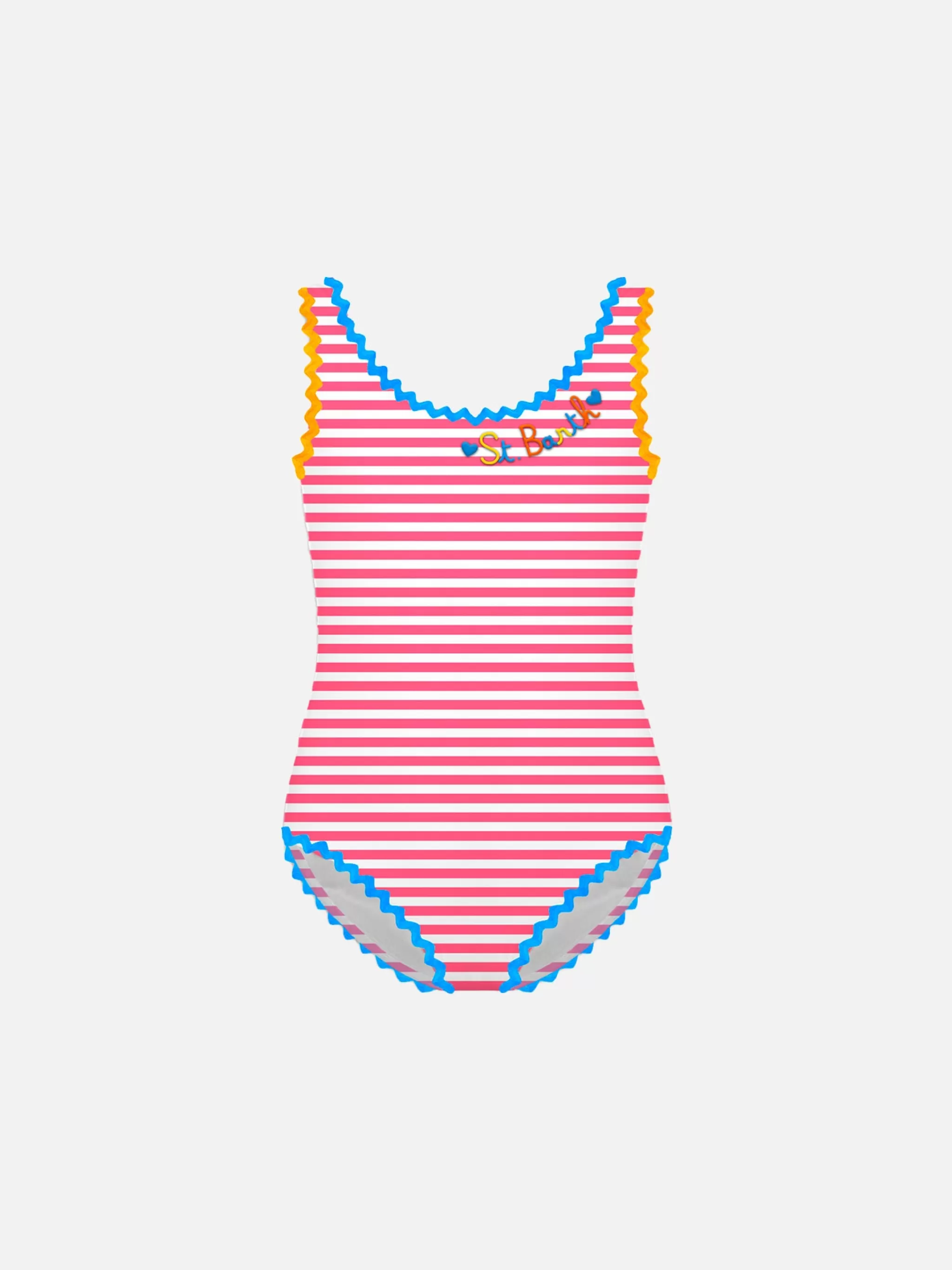 MC2 Saint Barth Girl one piece swimsuit with embroidery Clearance