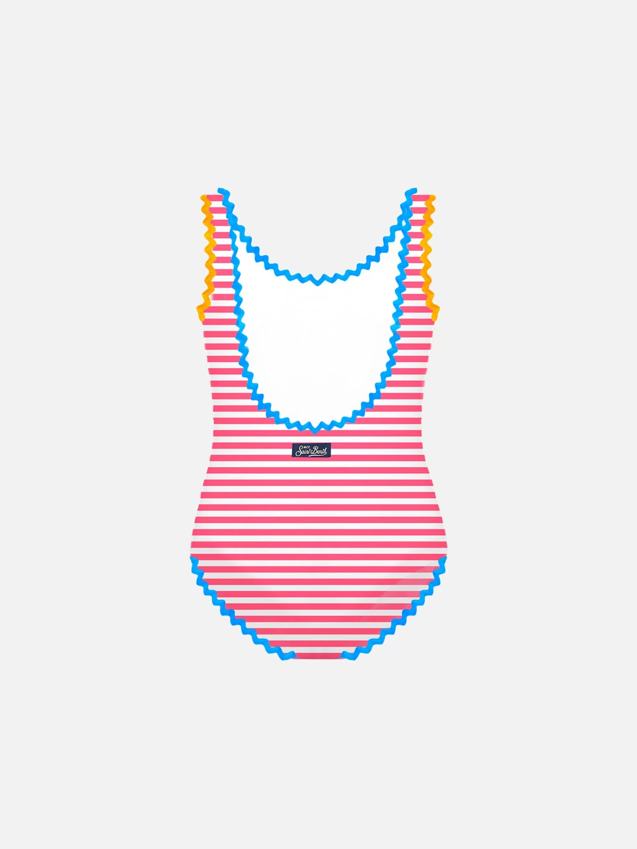 MC2 Saint Barth Girl one piece swimsuit with embroidery Clearance