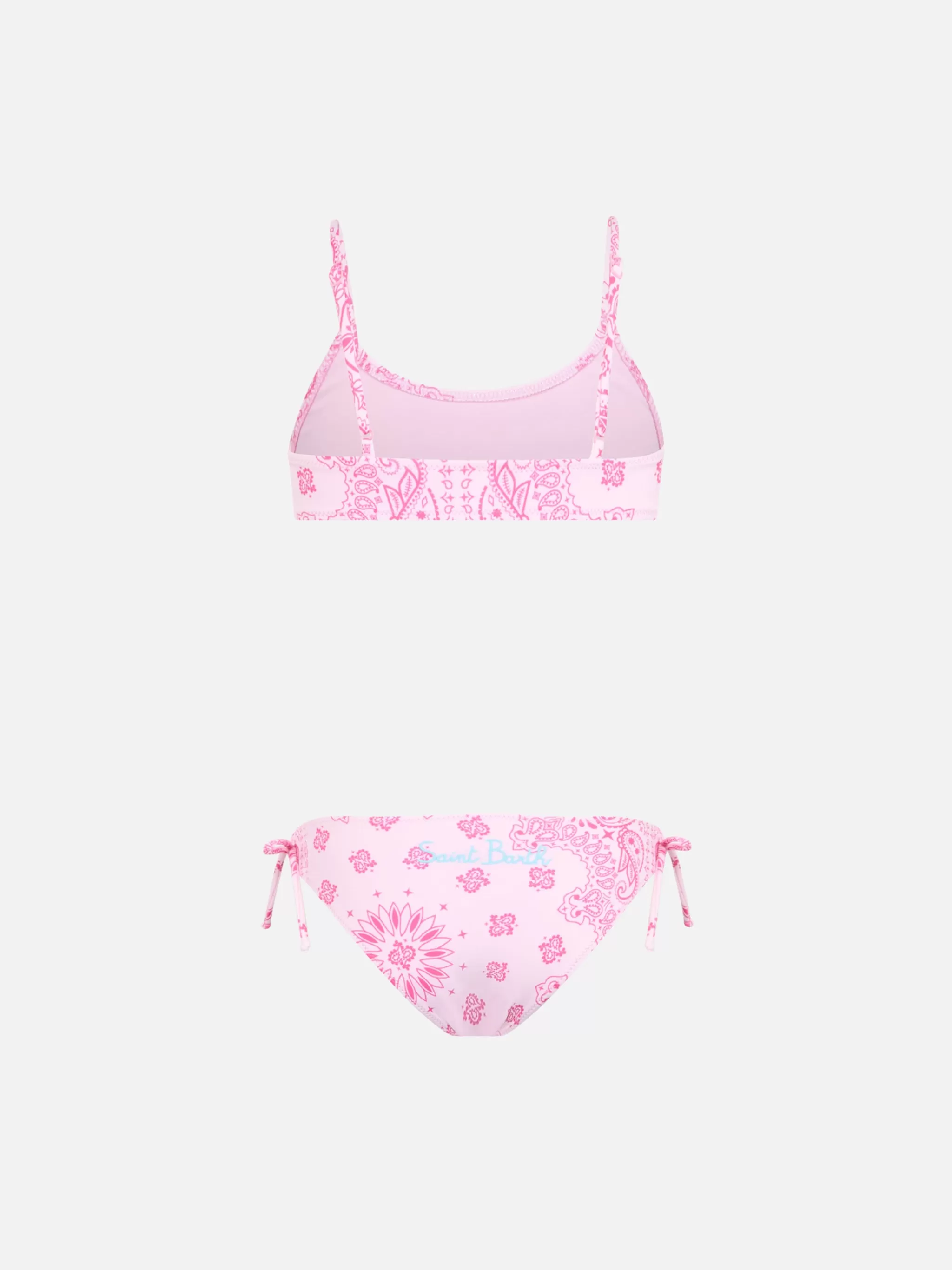 MC2 Saint Barth Girl pink bandanna bralette bikini Jaiden Fashion