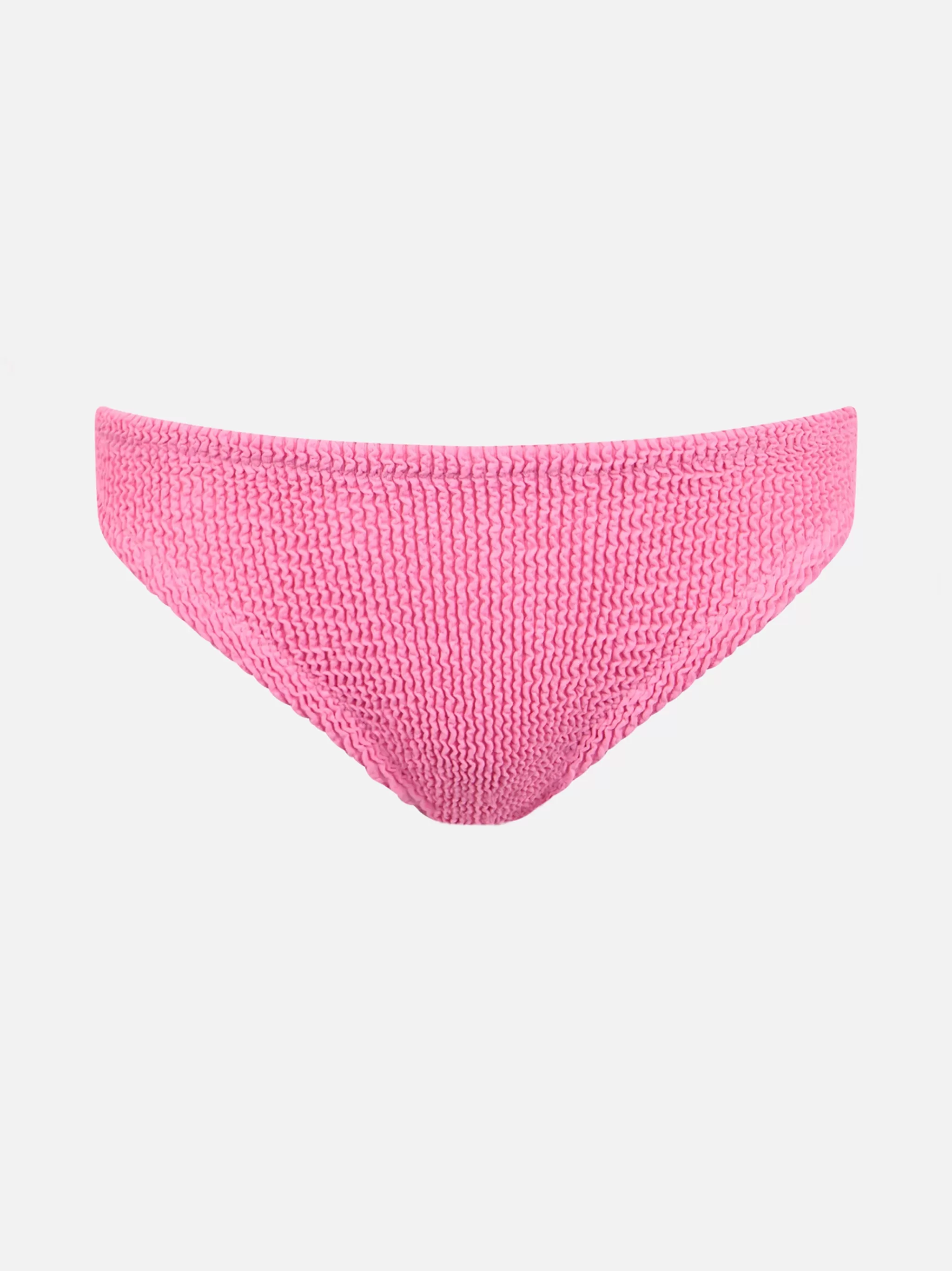 MC2 Saint Barth Girl pink crinkle swim briefs Madame with bow Flash Sale