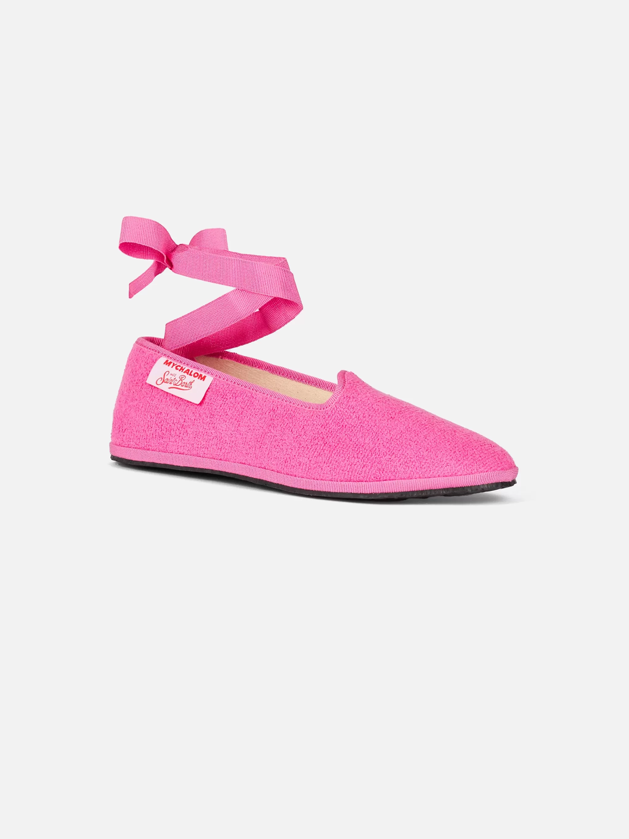 MC2 Saint Barth Girl pink terry slipper loafer | MY CHALOM SPECIAL EDITION Best