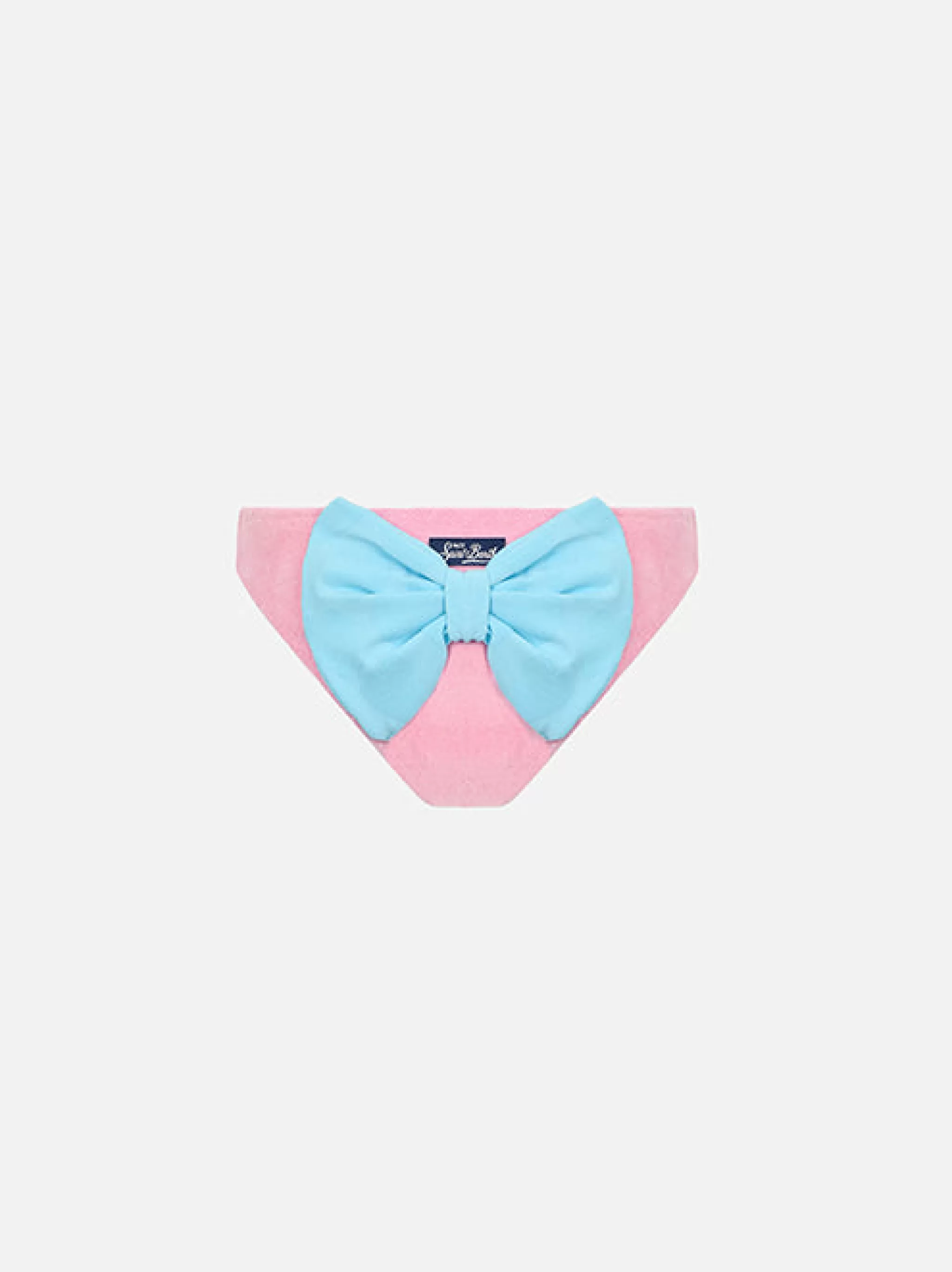 MC2 Saint Barth Girl pink terry swim briefs Madame with bow Hot