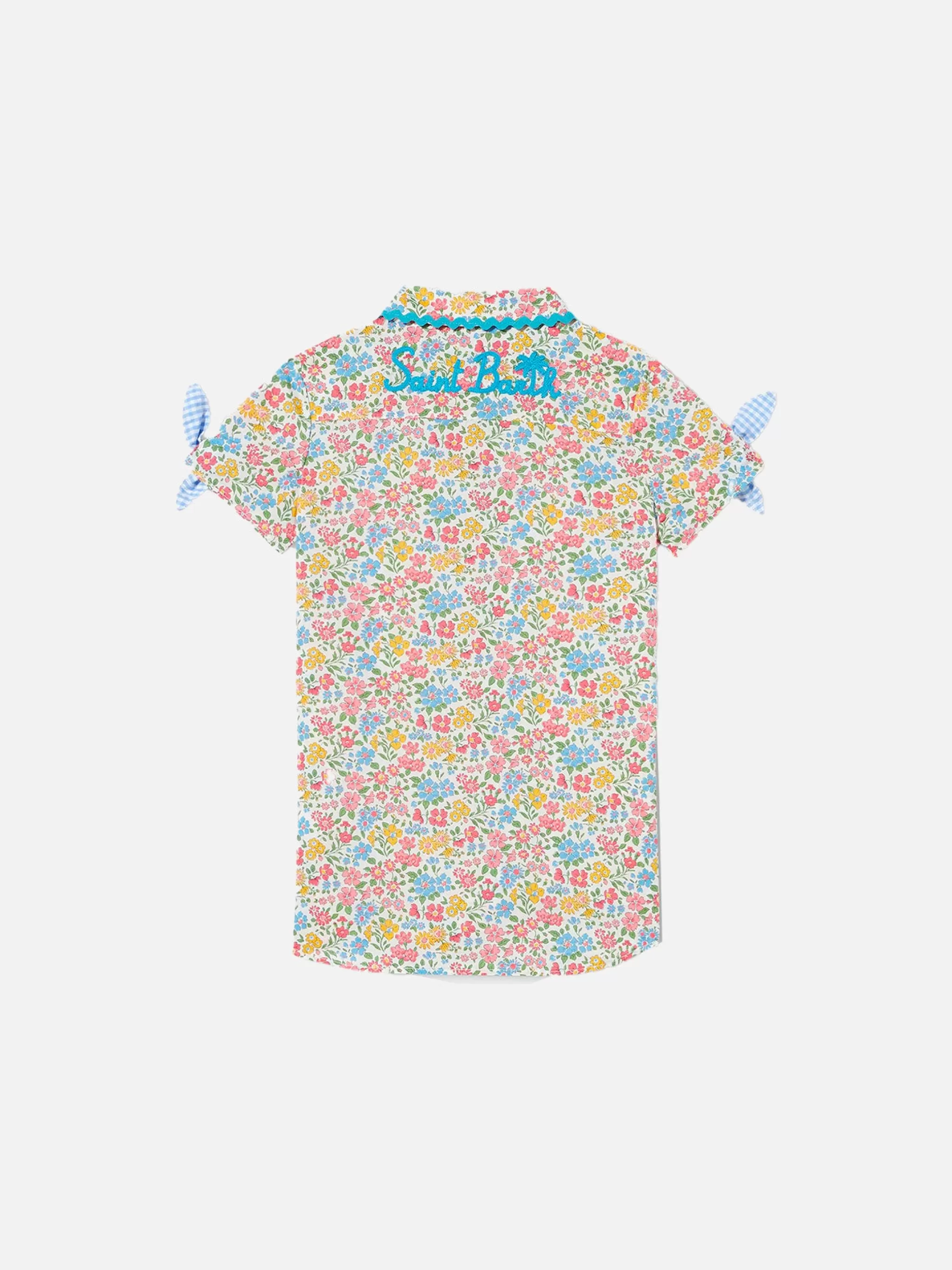 MC2 Saint Barth Girl shirt dress with flowers print Online