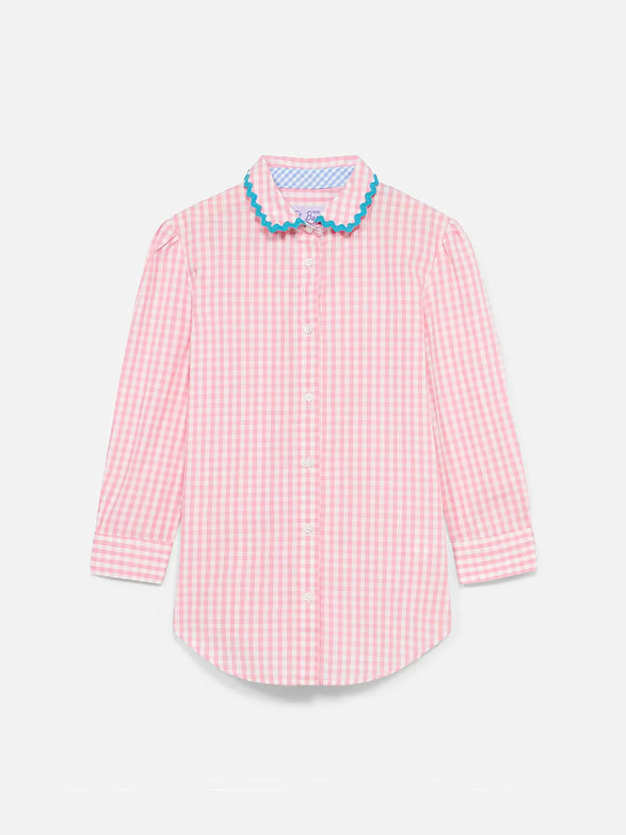 MC2 Saint Barth Girl shirt with gingham print Outlet