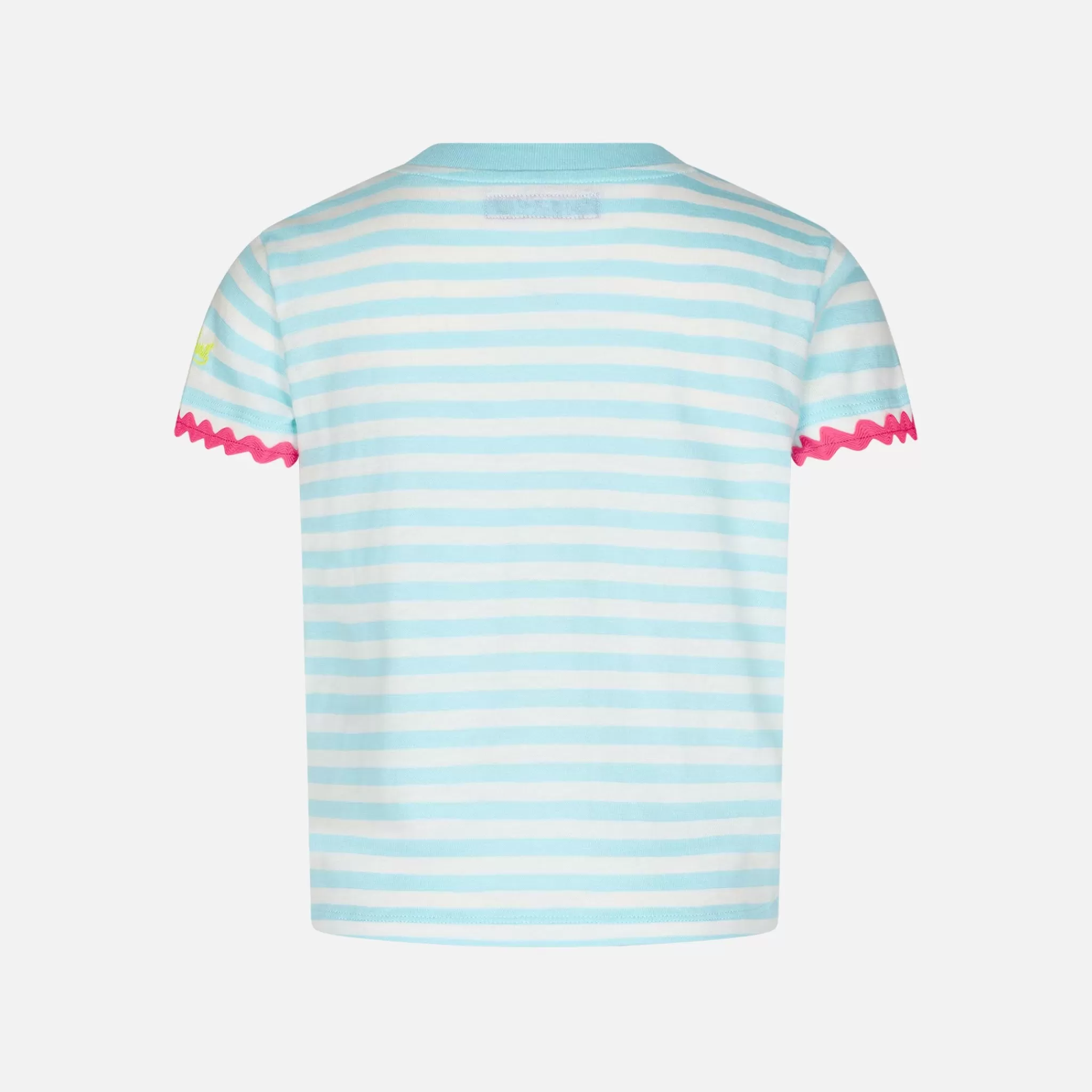 MC2 Saint Barth Girl striped t-shirt with Saint Barth embroidery Store