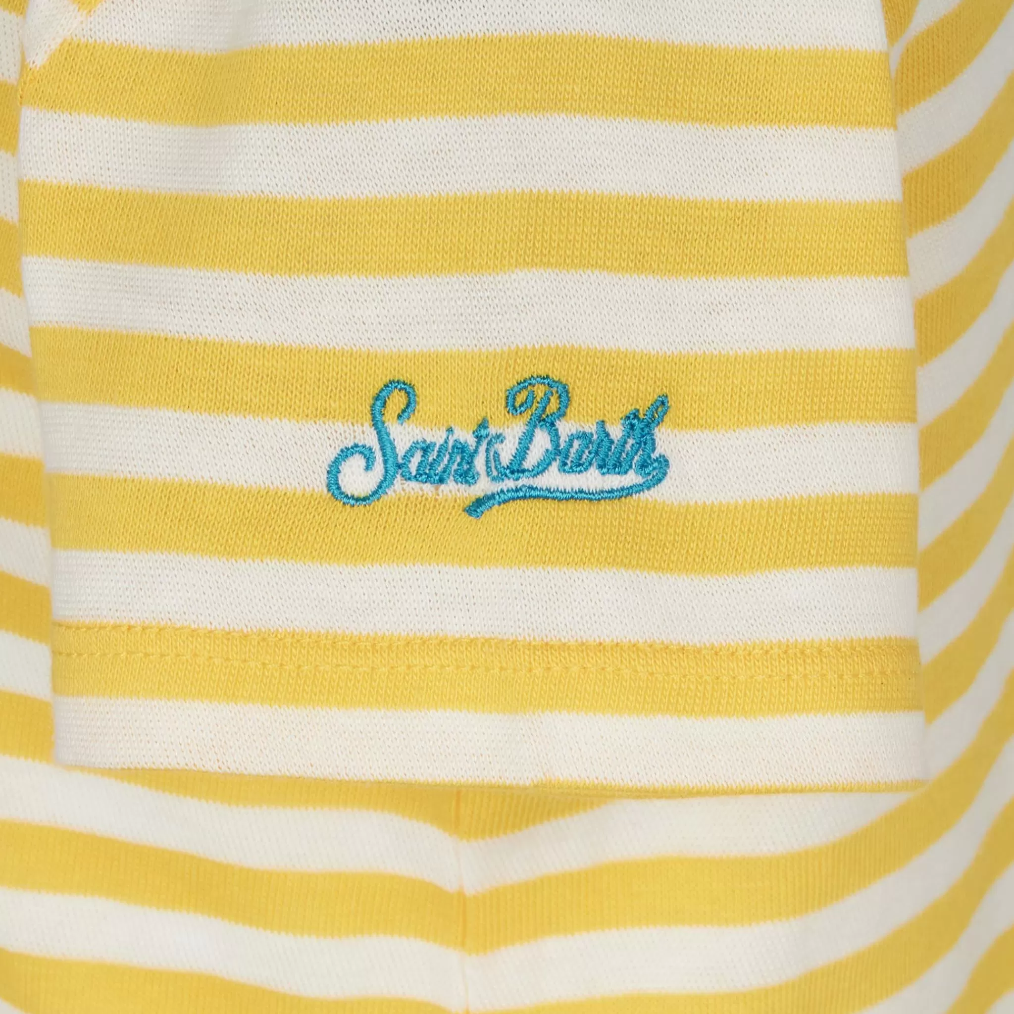 MC2 Saint Barth Girl striped t-shirt with St. Barth Princess embroidery Hot