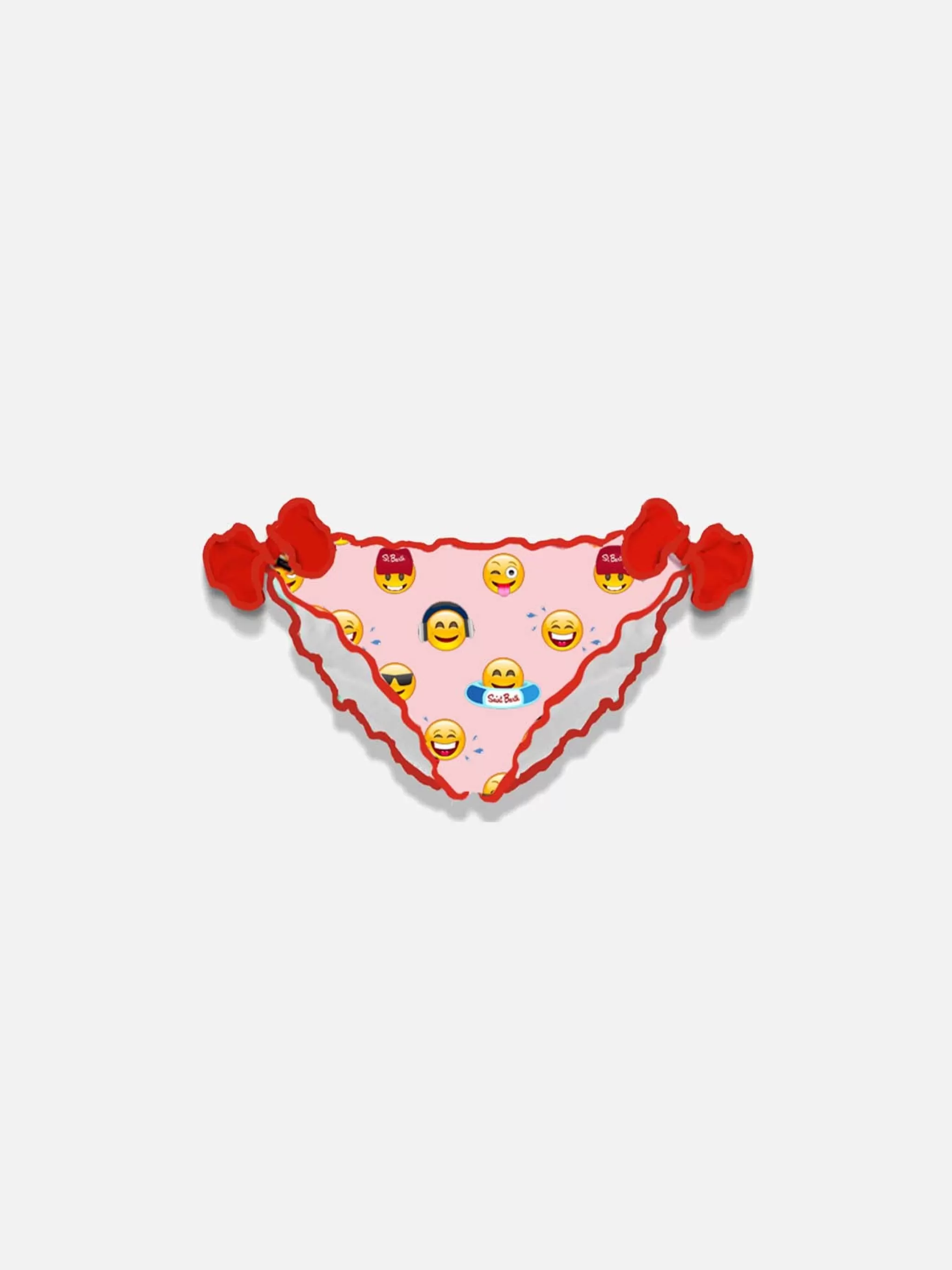 MC2 Saint Barth Girl swim briefs with emoticon print Hot