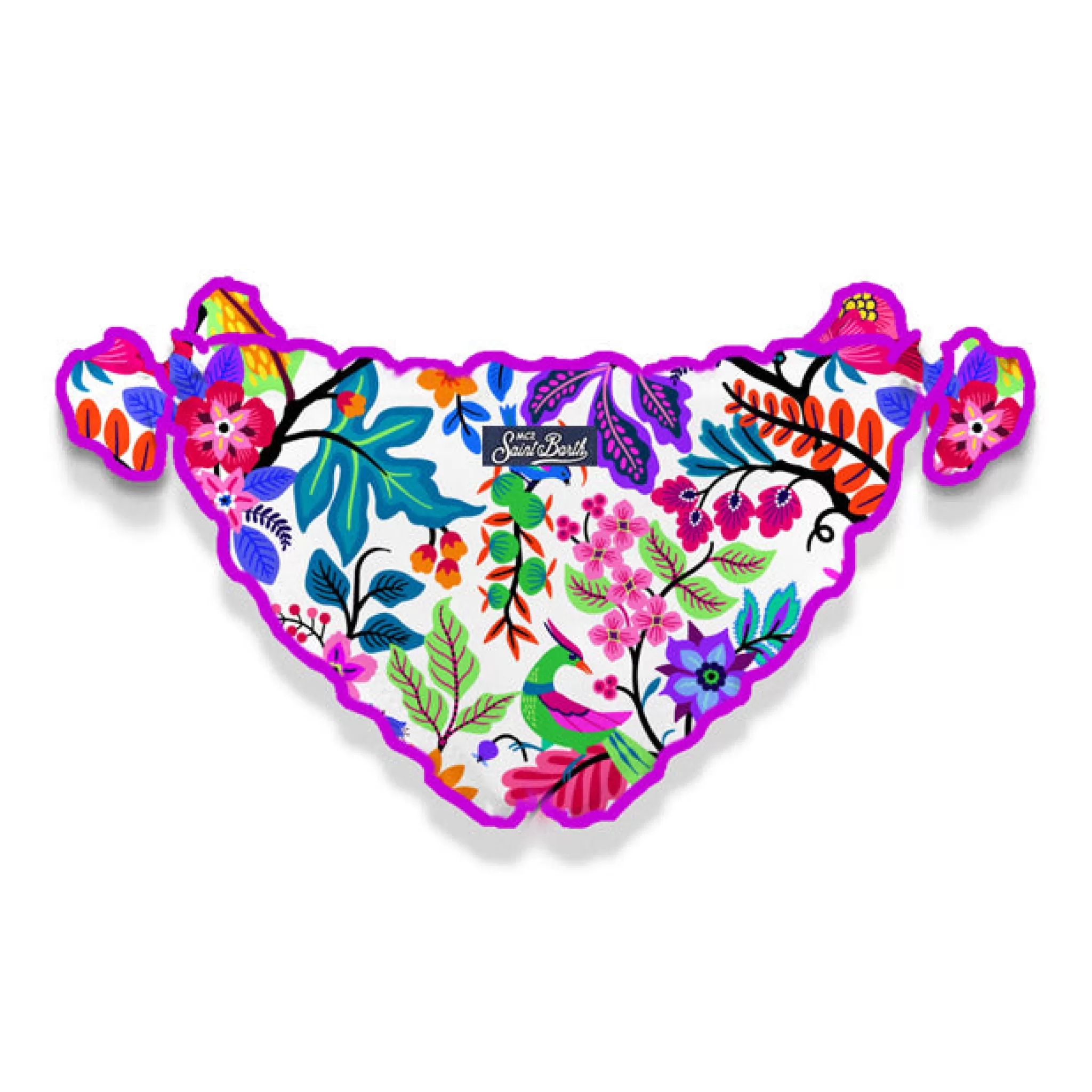 MC2 Saint Barth Girl swim briefs with flowers print Discount