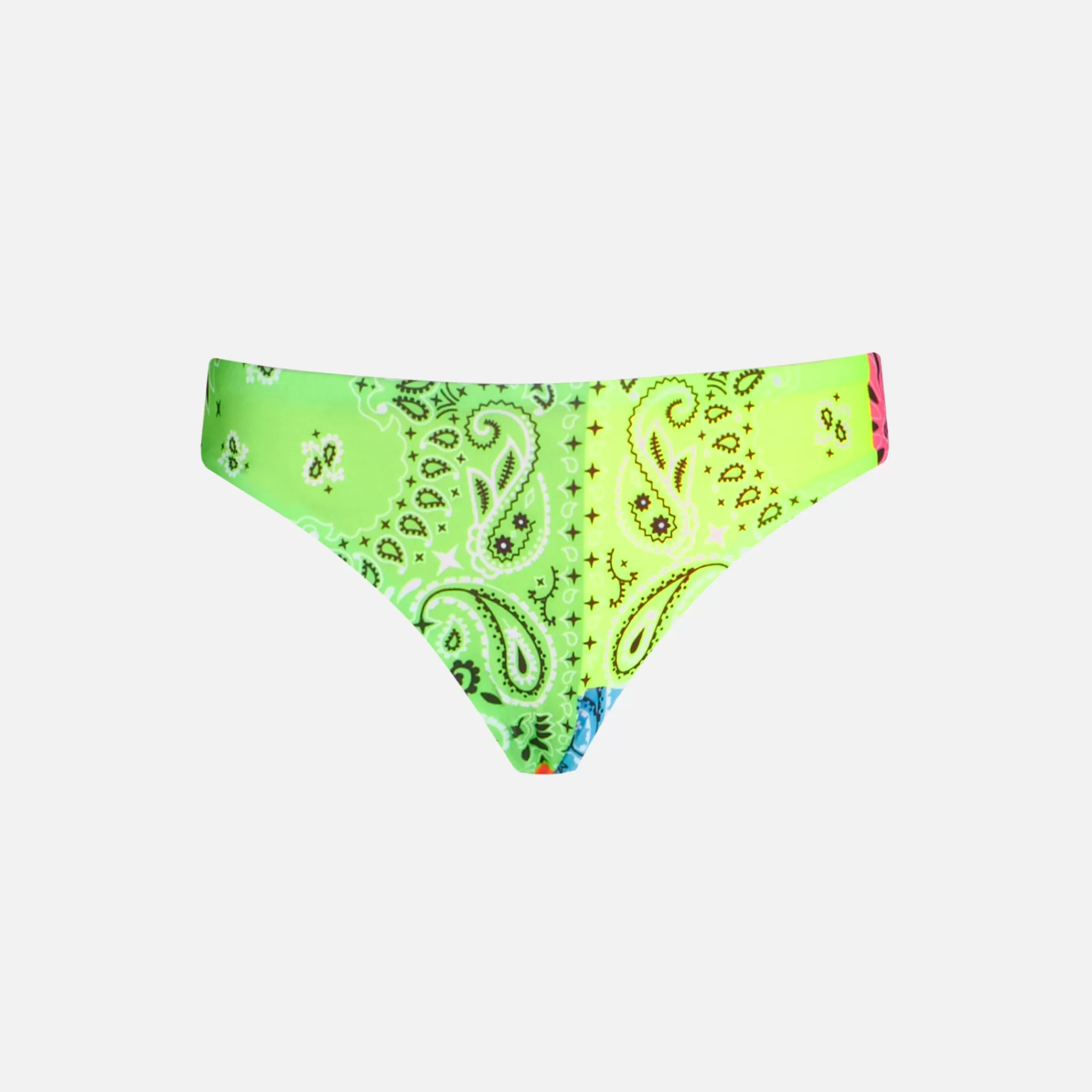 MC2 Saint Barth Girl swim briefs with fluo bandanna print Fashion