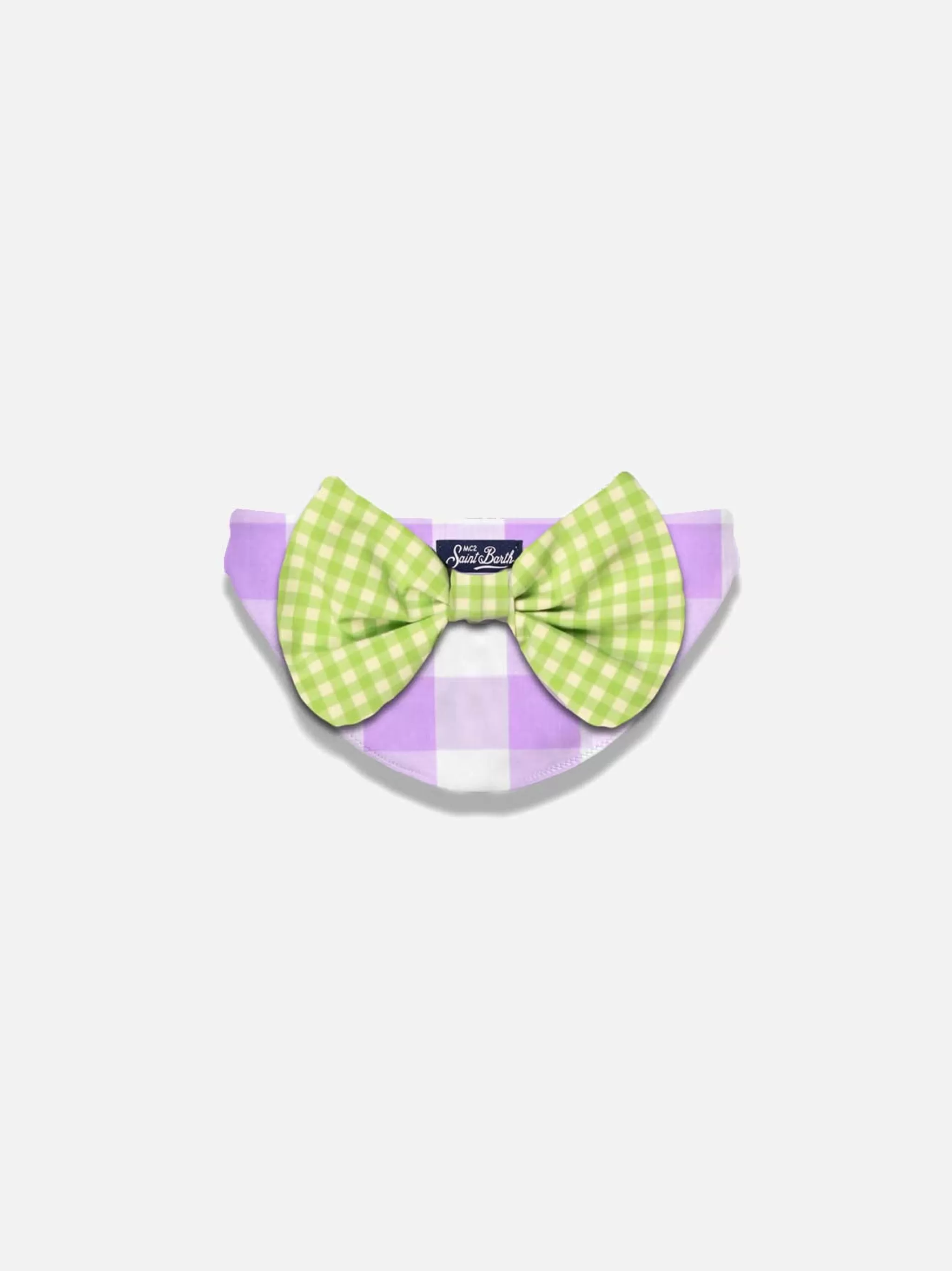 MC2 Saint Barth Girl swim briefs with gingham bow Best Sale