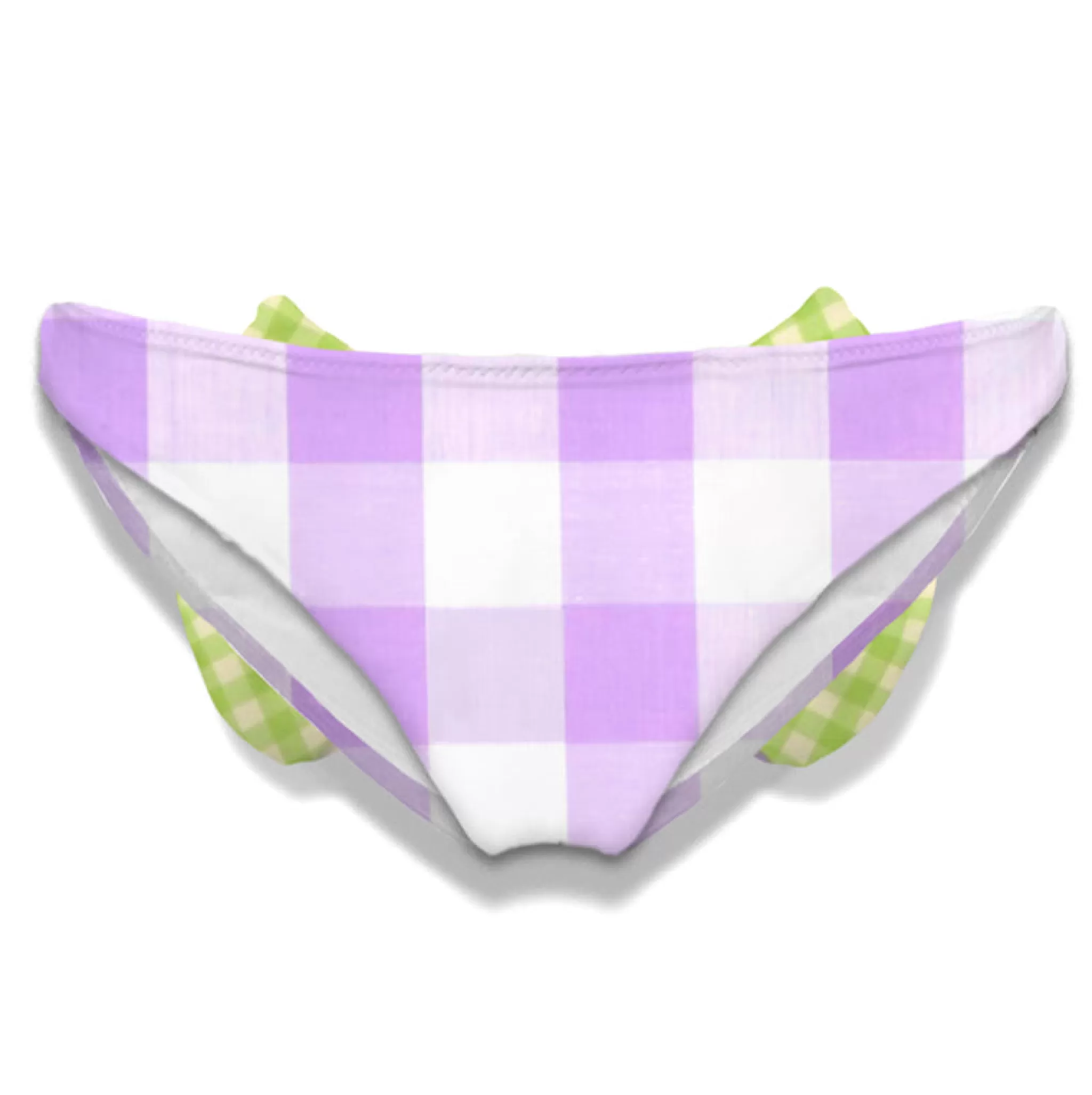 MC2 Saint Barth Girl swim briefs with gingham bow Best Sale