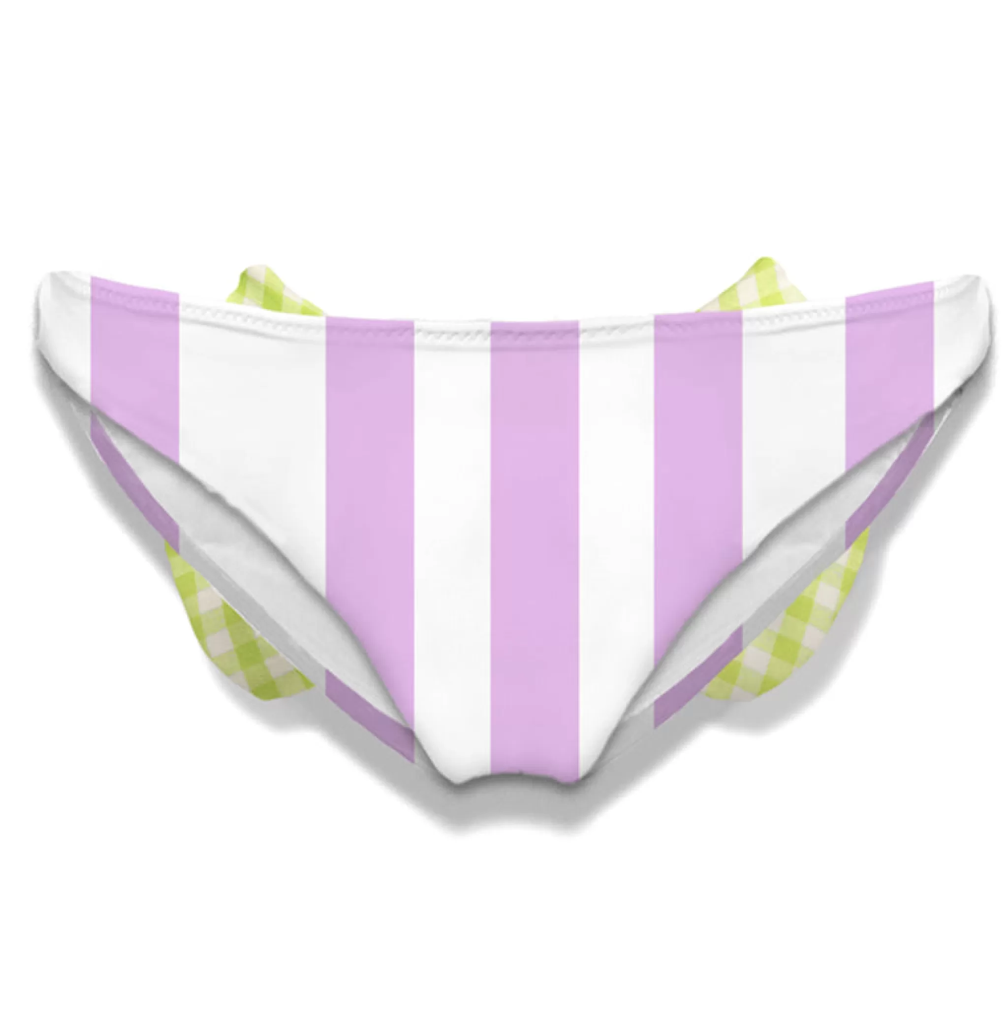 MC2 Saint Barth Girl swim briefs with gingham bow Clearance