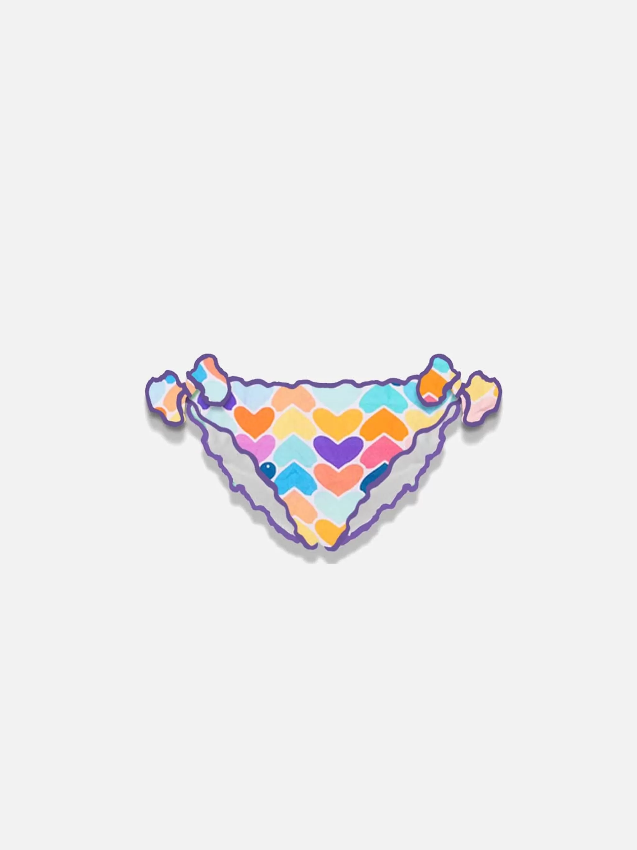 MC2 Saint Barth Girl swim briefs with heart print Flash Sale