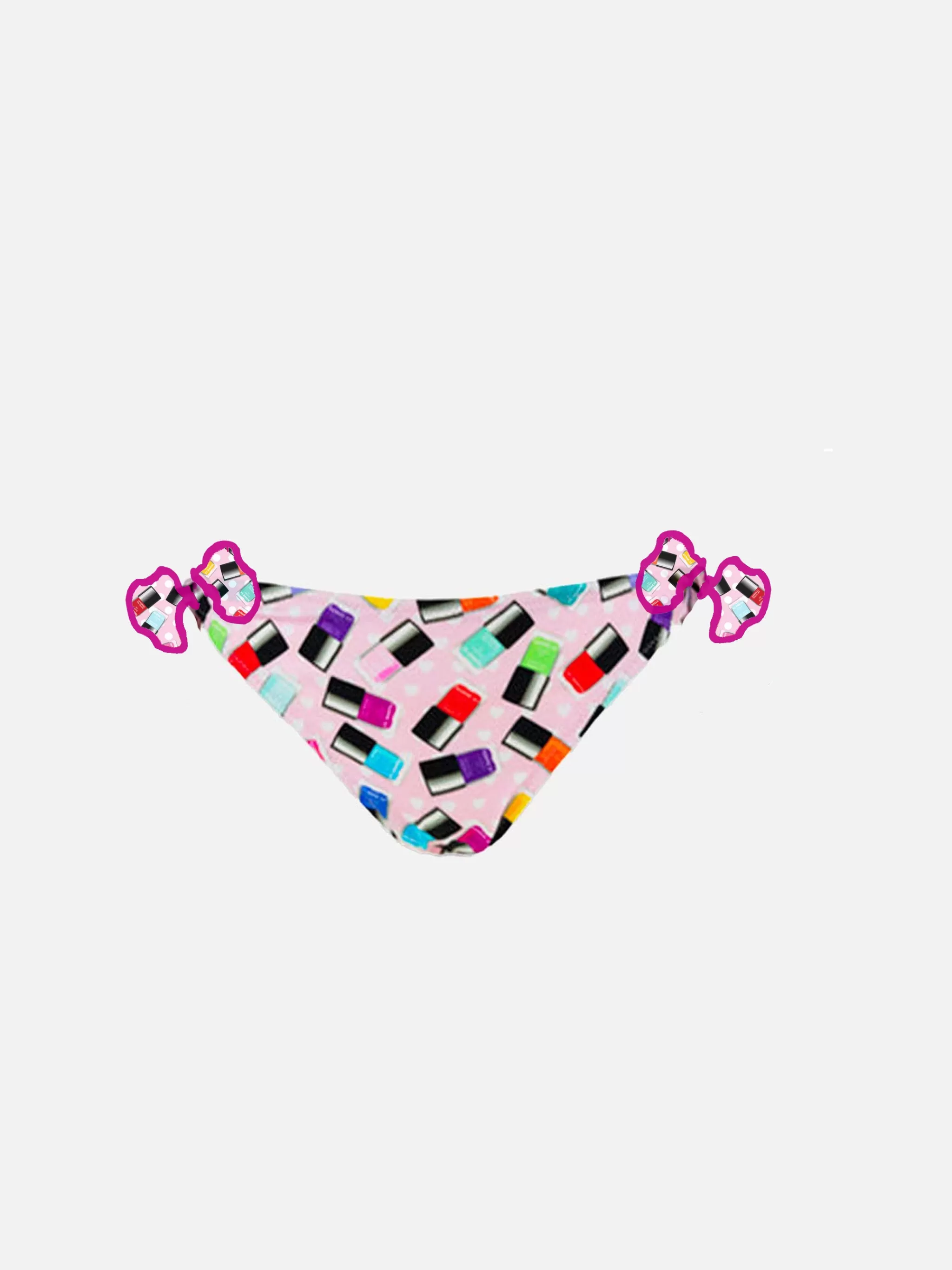 MC2 Saint Barth Girl swim briefs with nailpolish print Cheap