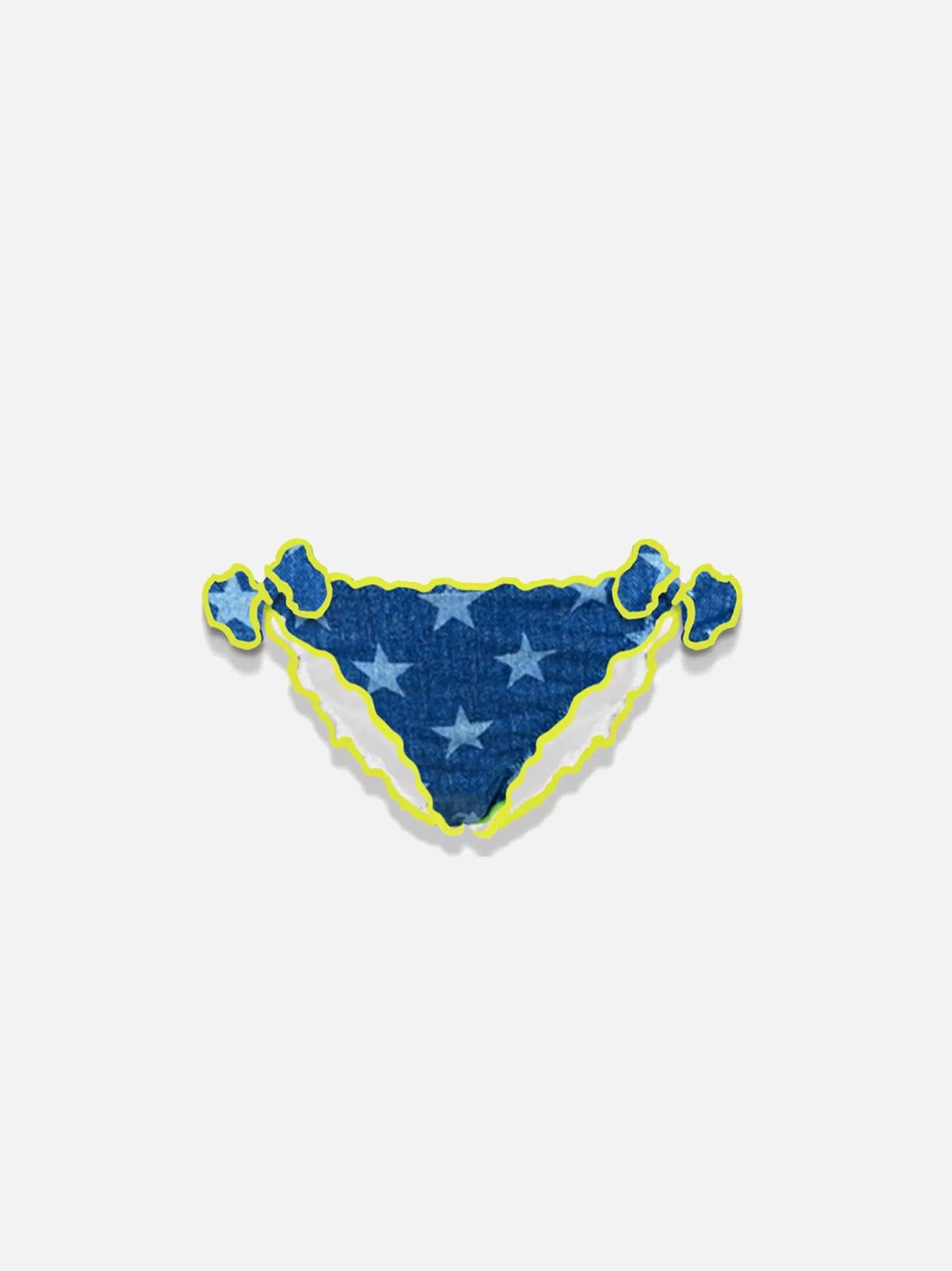 MC2 Saint Barth Girl swim briefs with star print New