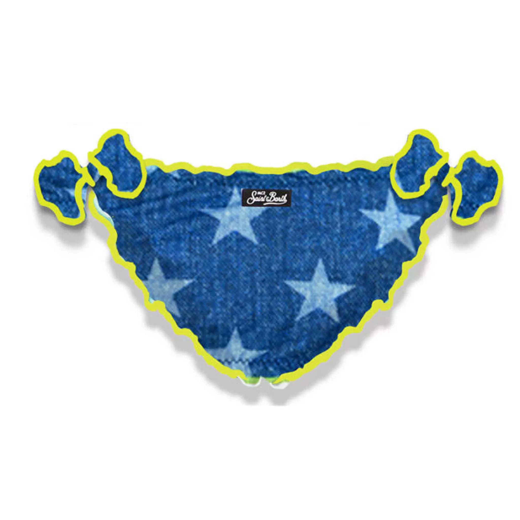 MC2 Saint Barth Girl swim briefs with star print New