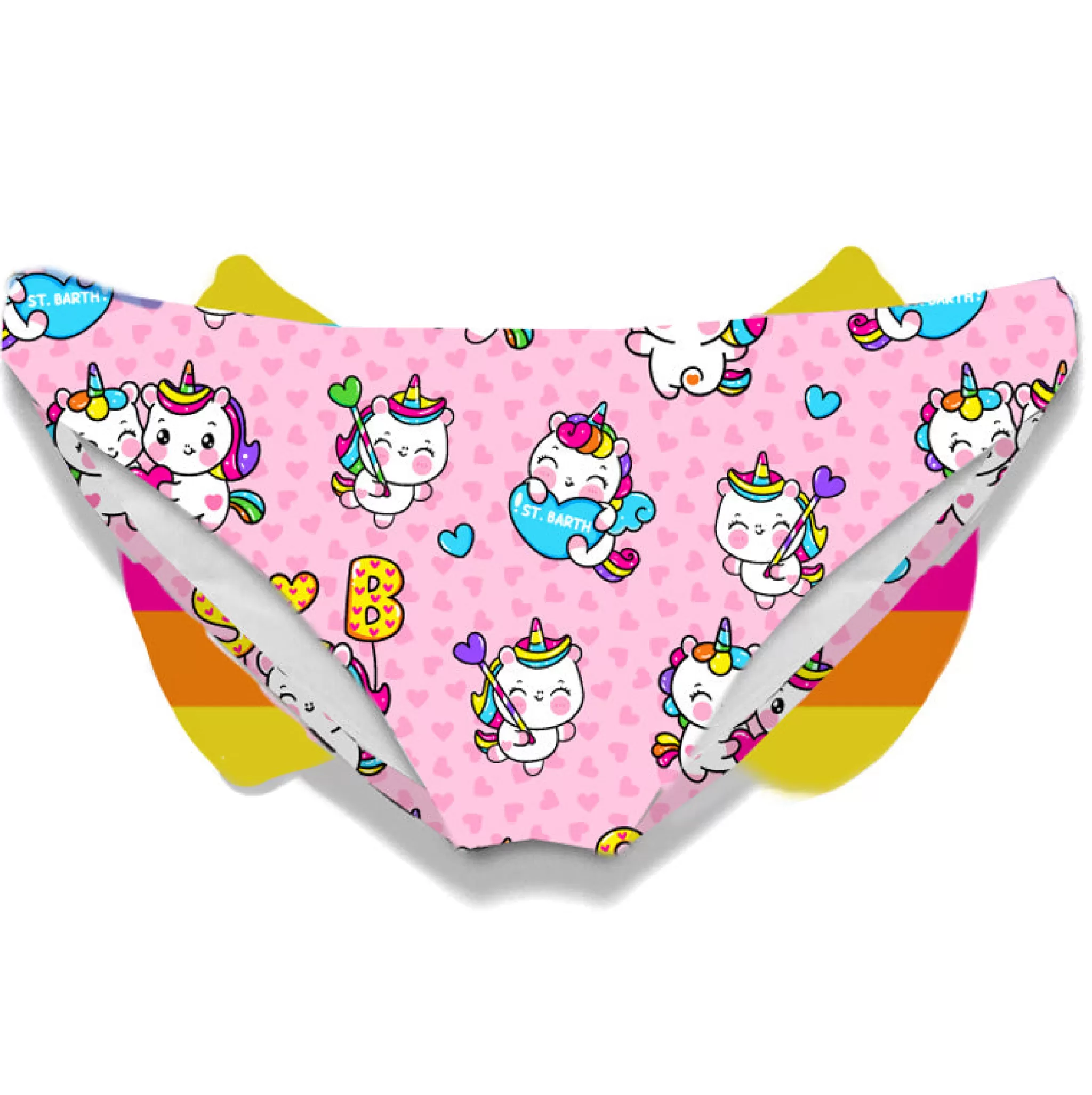 MC2 Saint Barth Girl swim briefs with unicorn print Discount