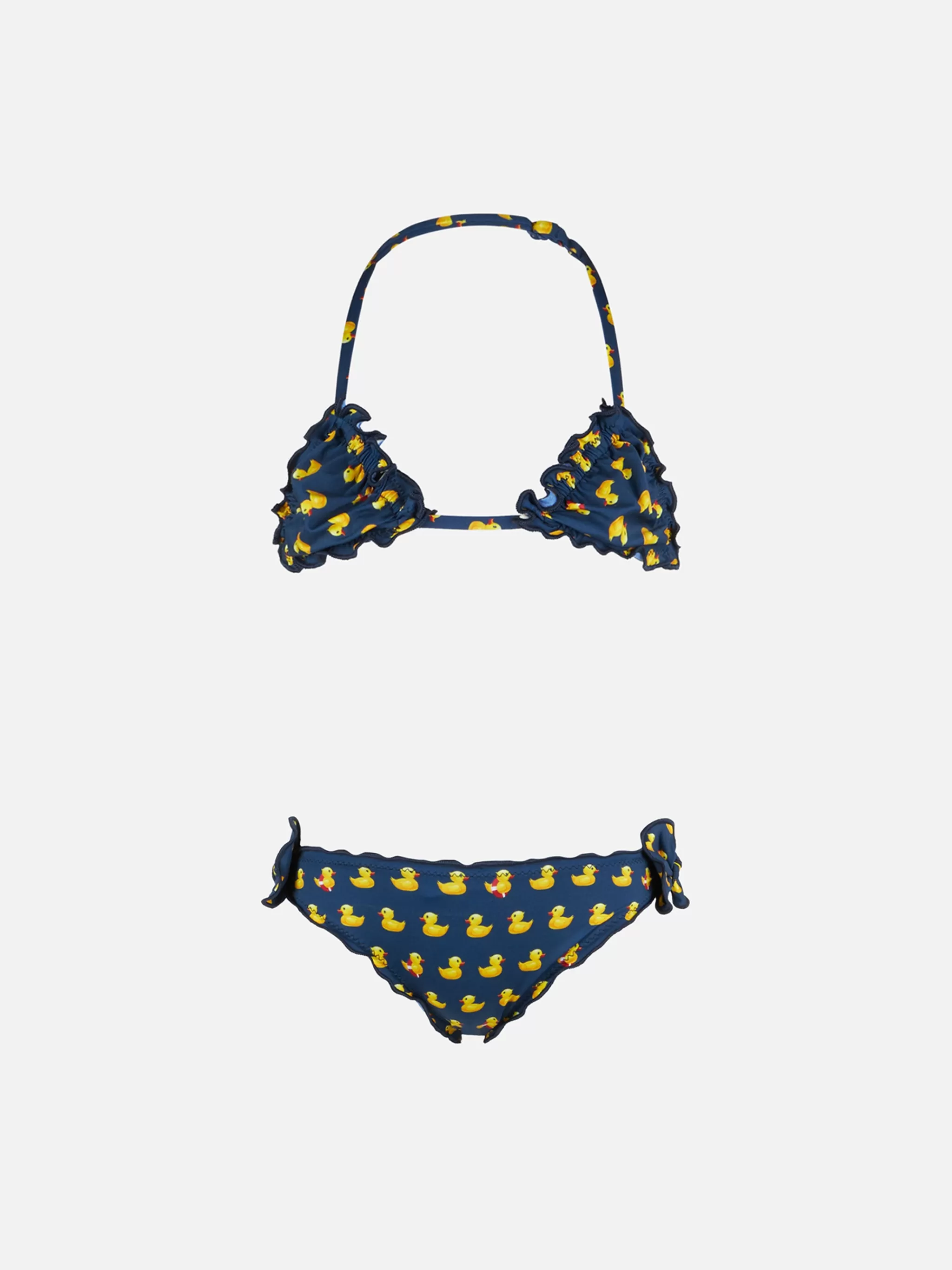 MC2 Saint Barth Girl triangle bikini with ducky print Sale