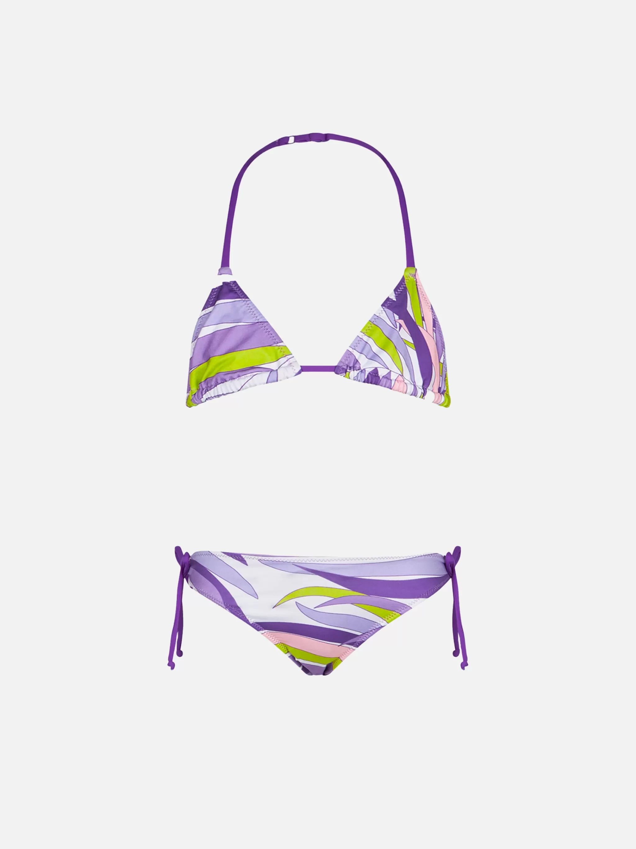 MC2 Saint Barth Girl triangle bikini with palms leaves Cheap