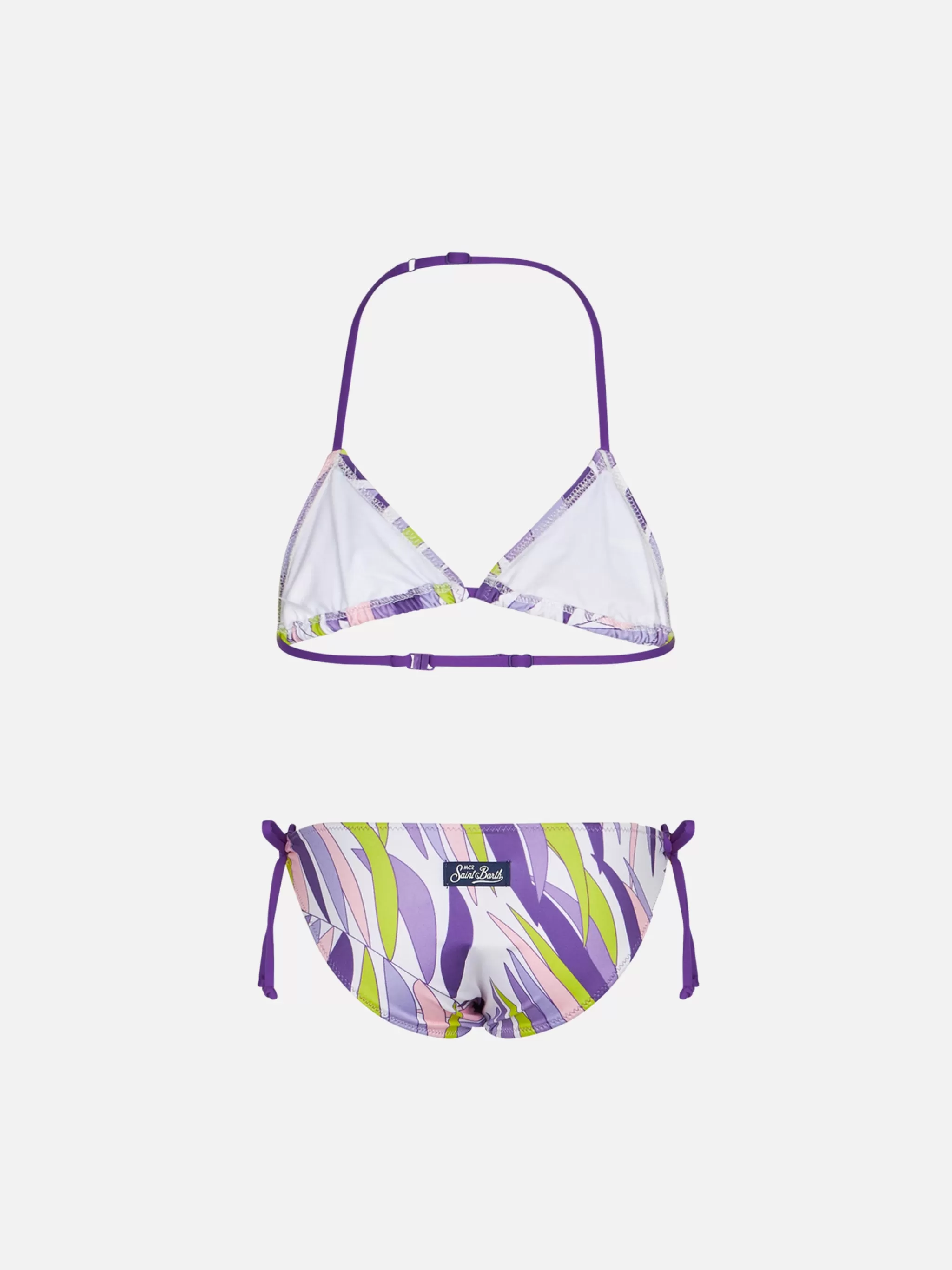 MC2 Saint Barth Girl triangle bikini with palms leaves Cheap