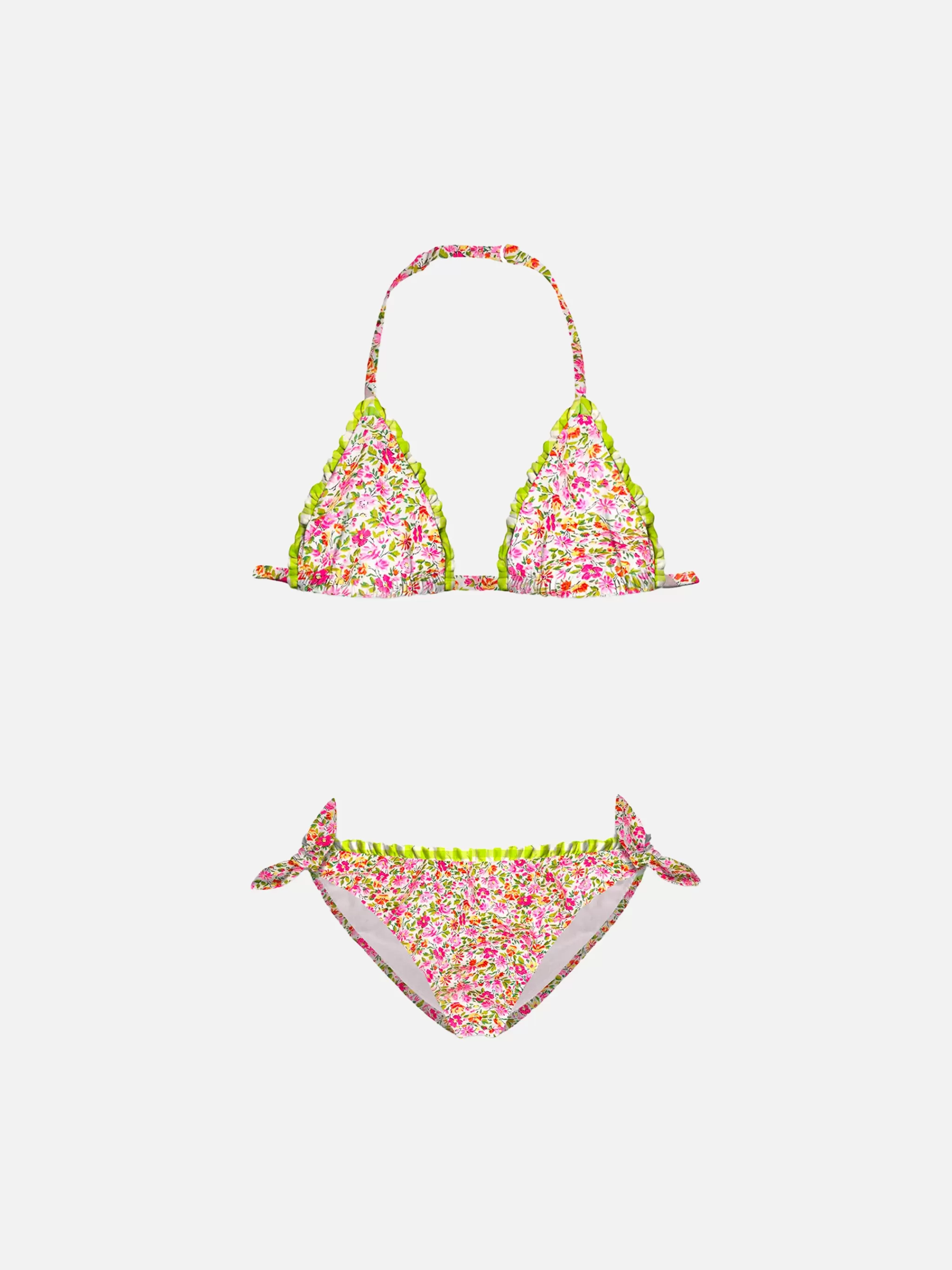 MC2 Saint Barth Girl triangle flower bikini | Made with Liberty fabric Outlet