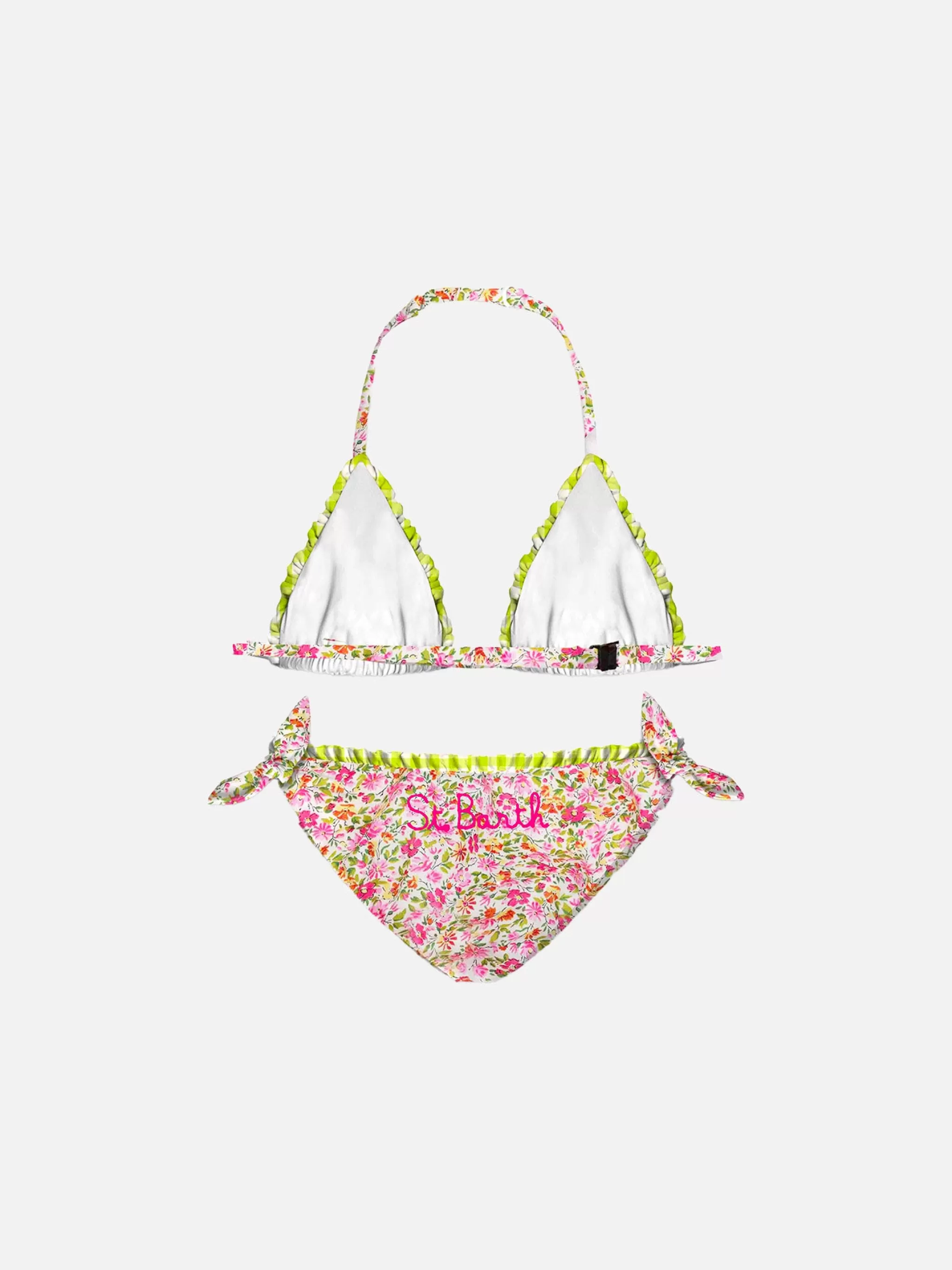 MC2 Saint Barth Girl triangle flower bikini | Made with Liberty fabric Outlet