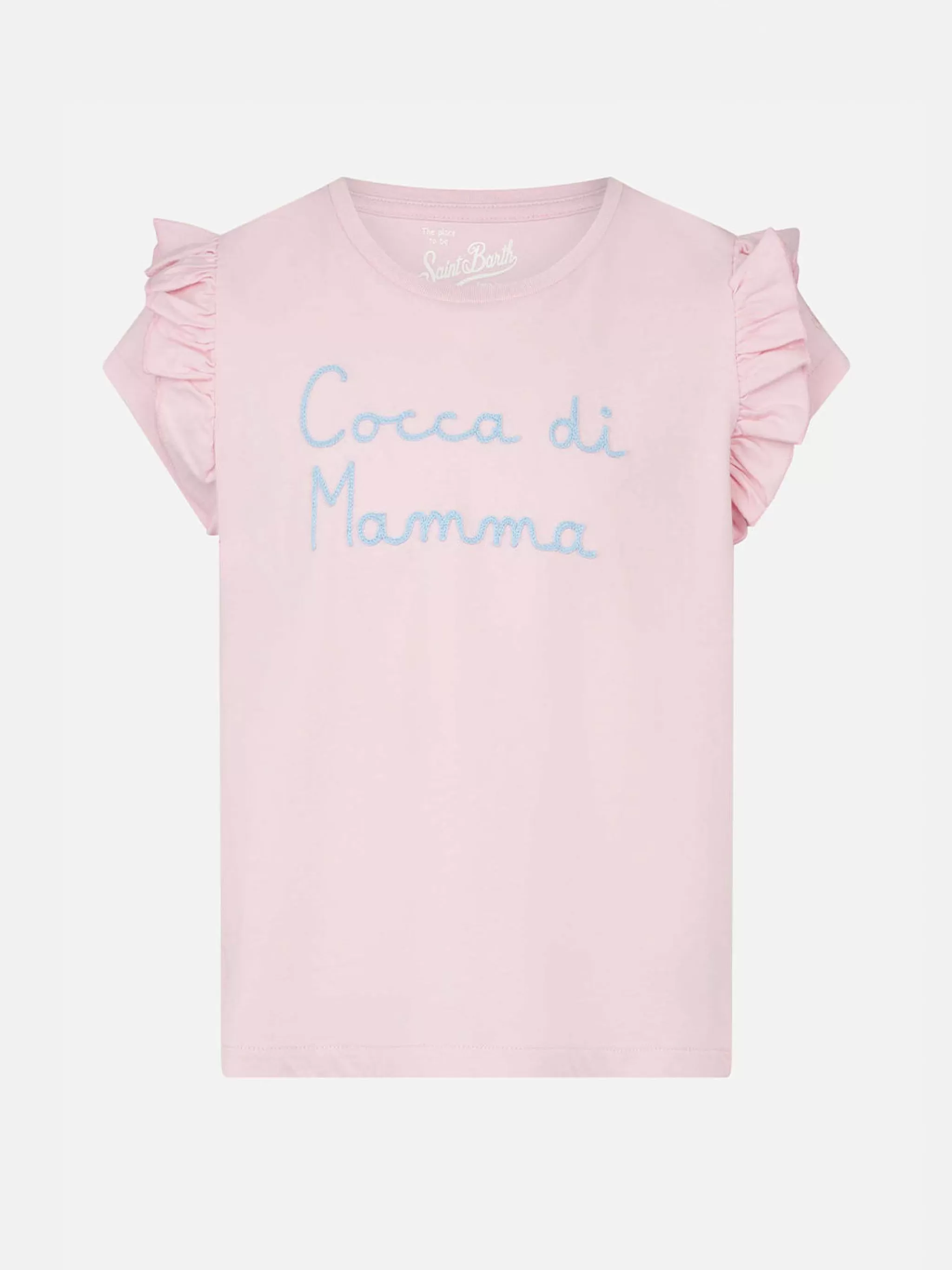 MC2 Saint Barth Girl t-shirt with Cocca di mamma embroidery Best Sale