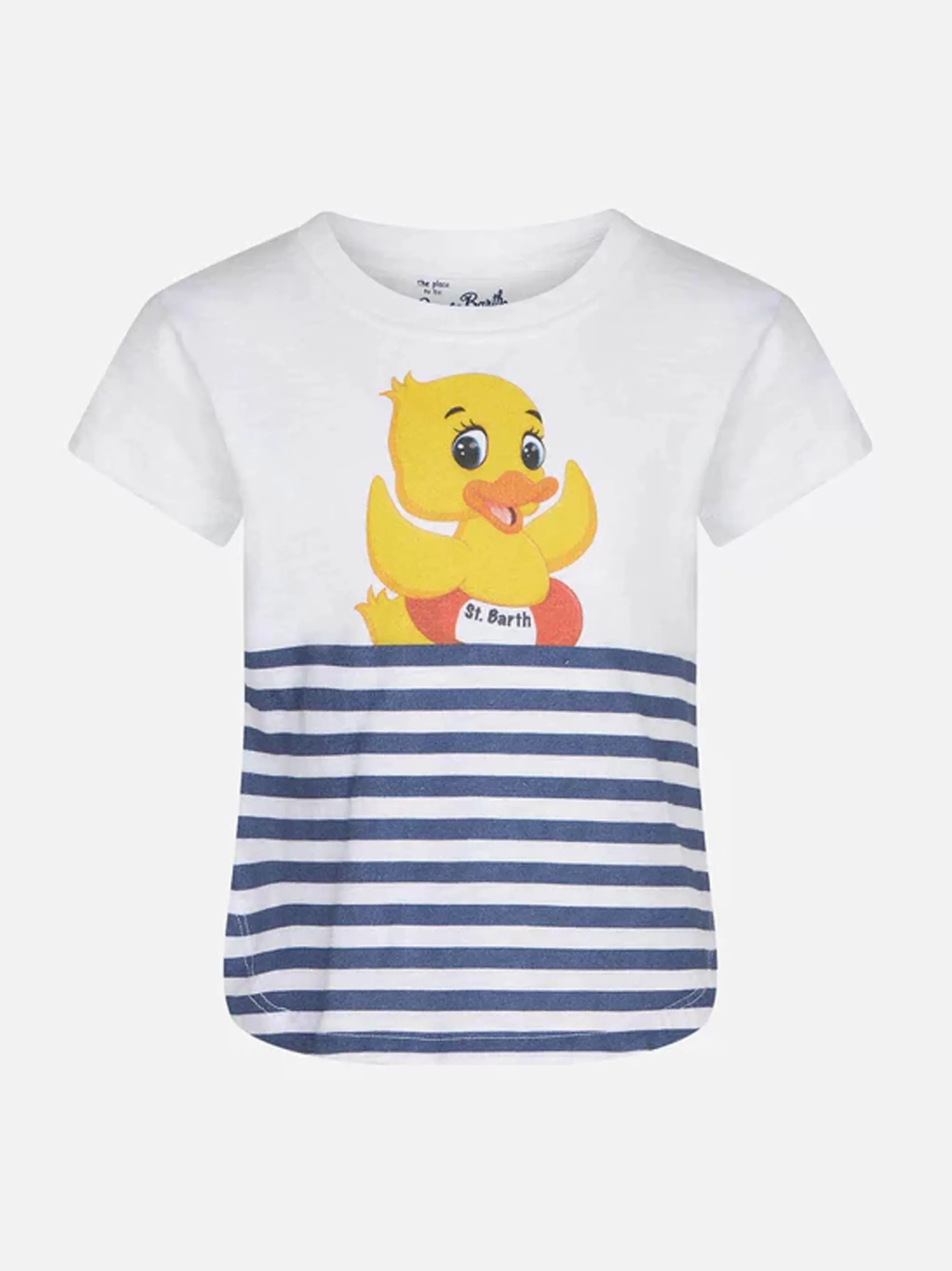 MC2 Saint Barth Girl t-shirt with ducky print Flash Sale