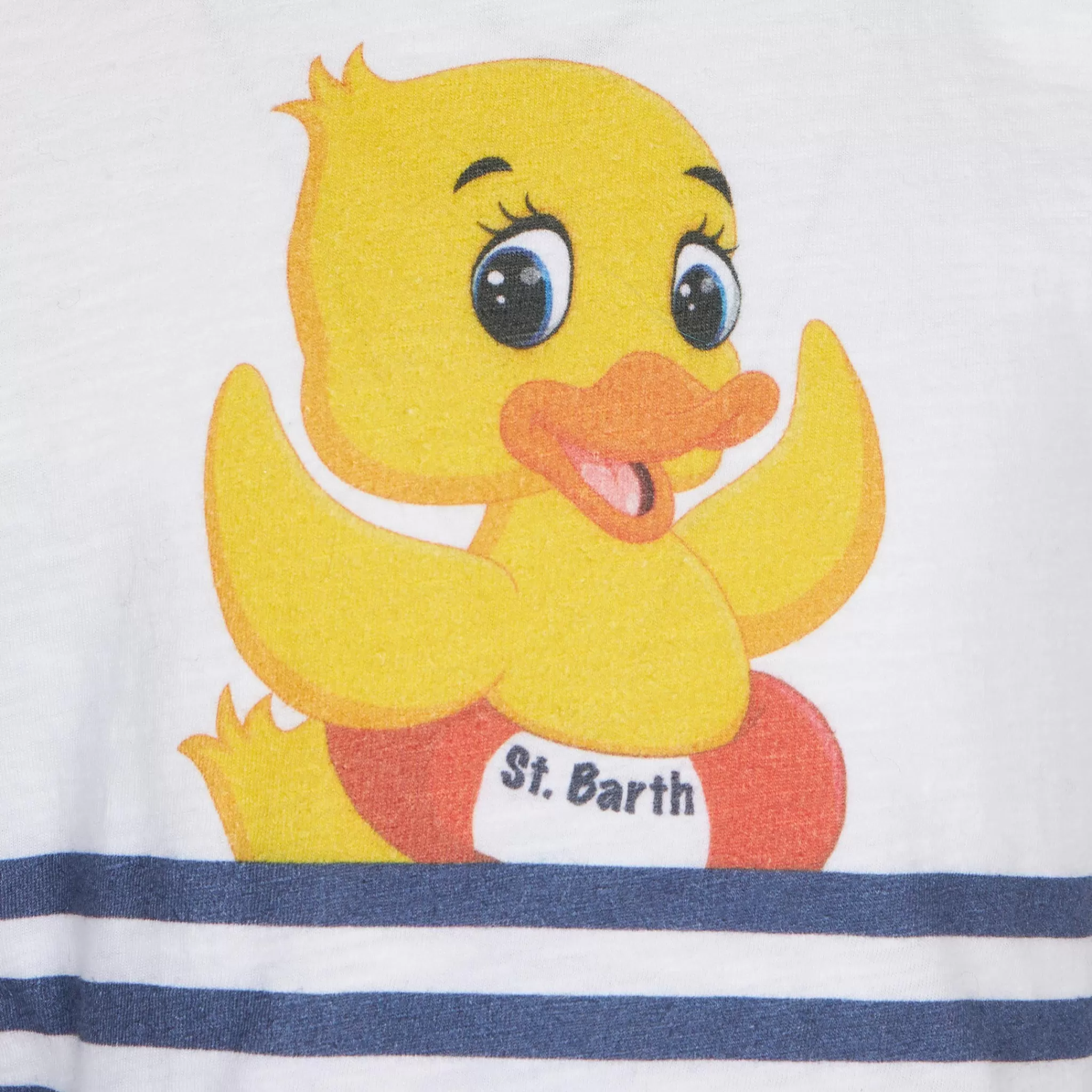 MC2 Saint Barth Girl t-shirt with ducky print Flash Sale