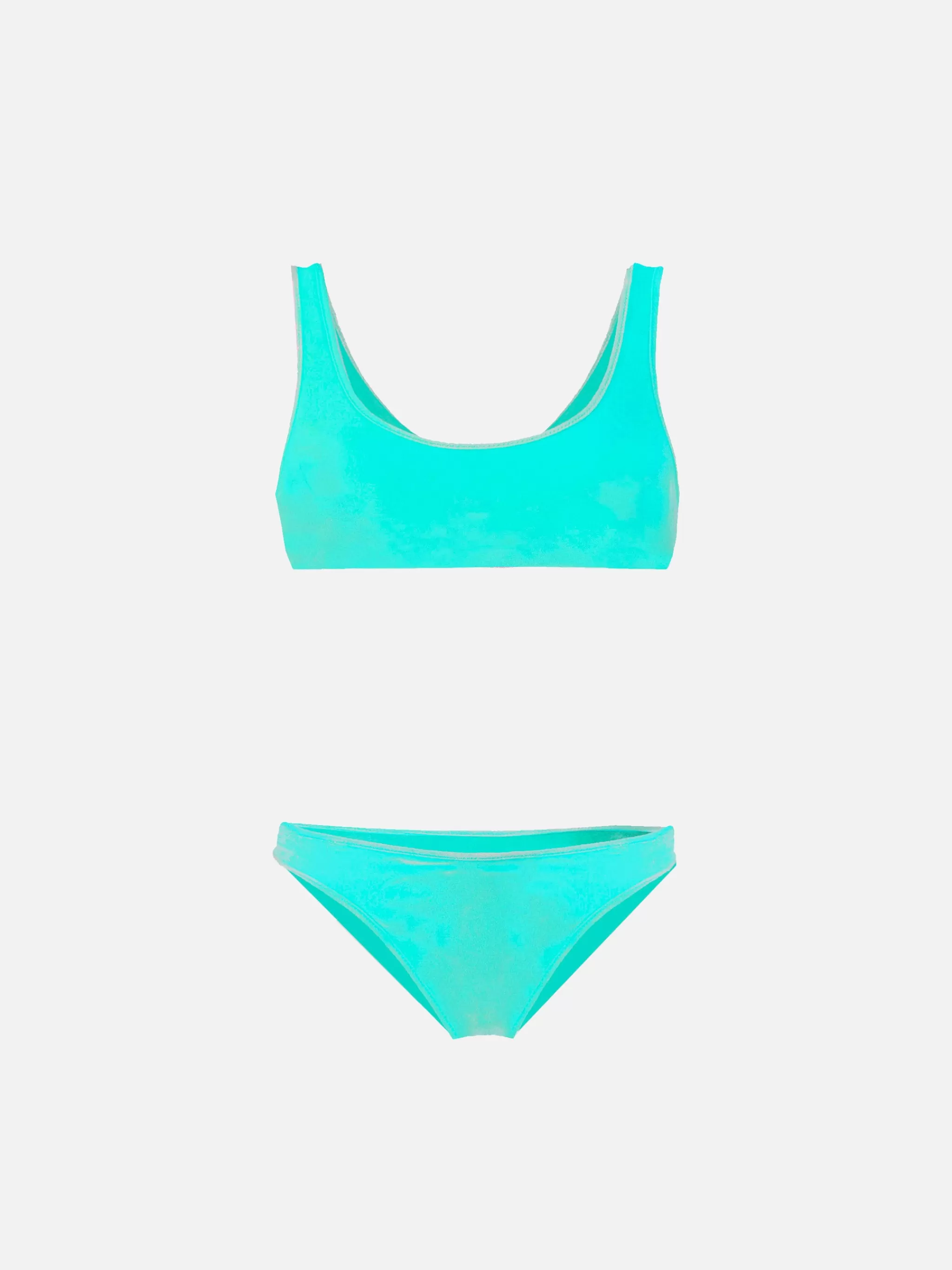 MC2 Saint Barth GIRLS BIKINI TEAL VELVET Clearance