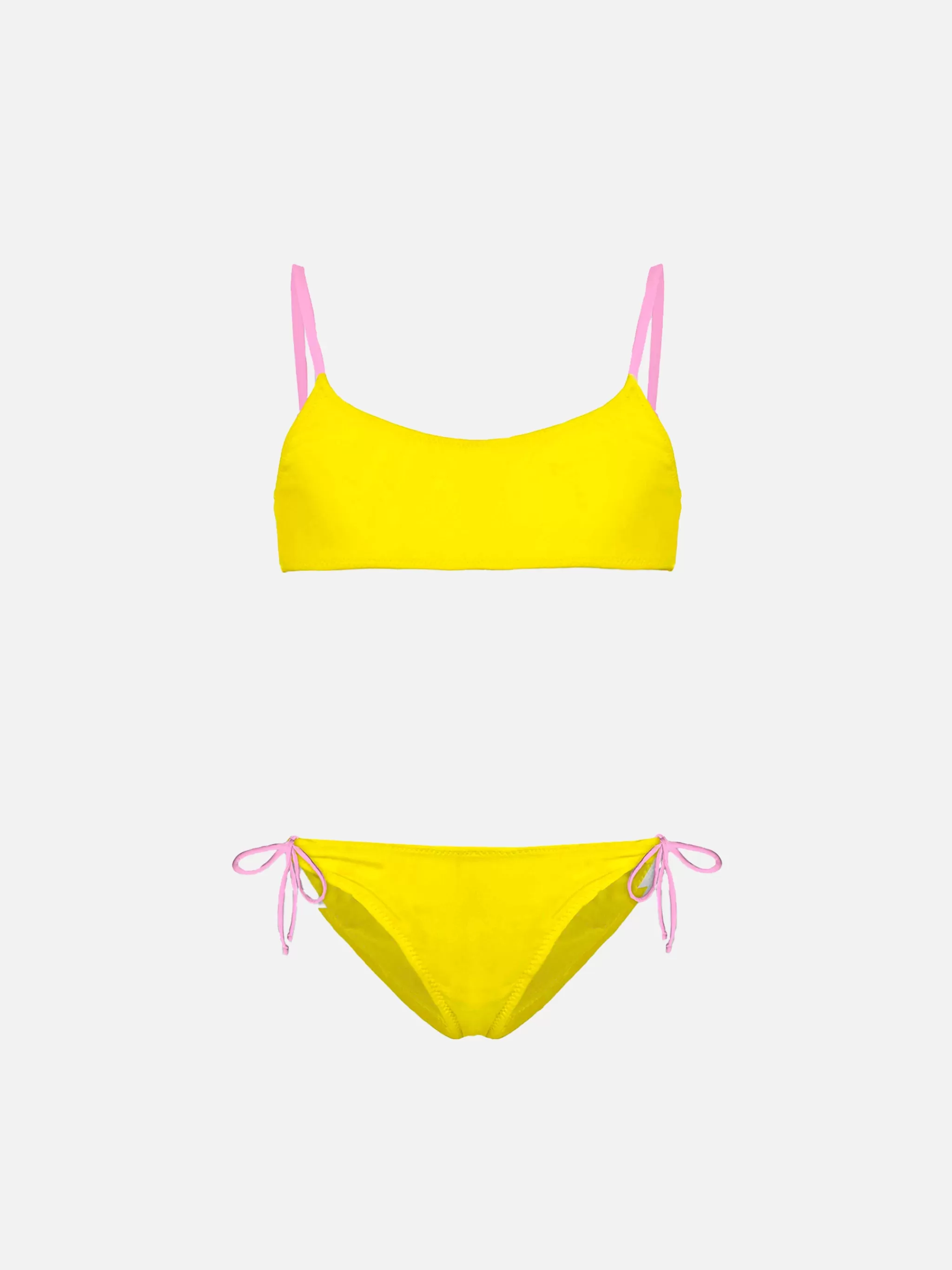 MC2 Saint Barth Girl's bralette bikini with St. Barth addicted embroidery Online