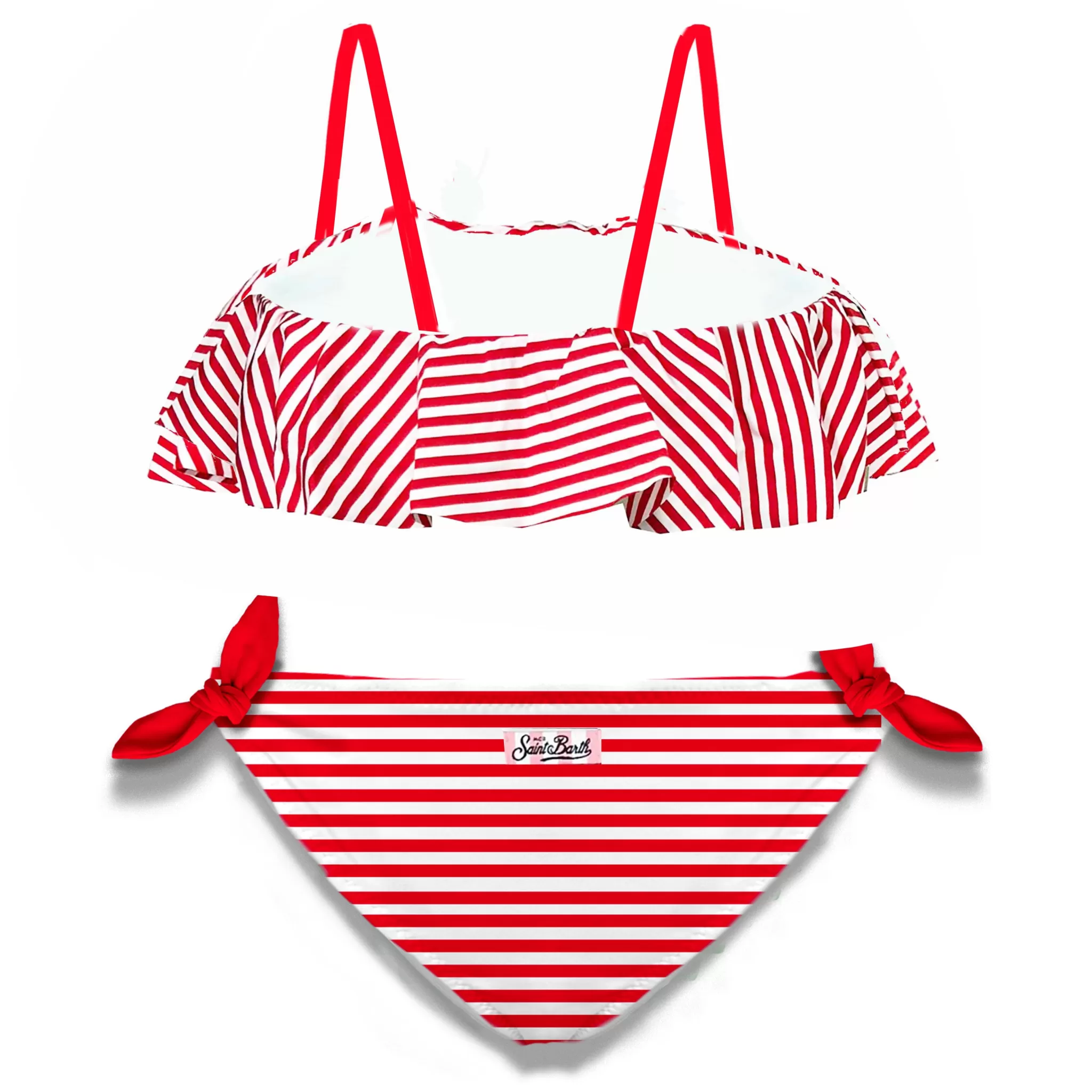 MC2 Saint Barth Girls Red Stripes Bikini Fashion