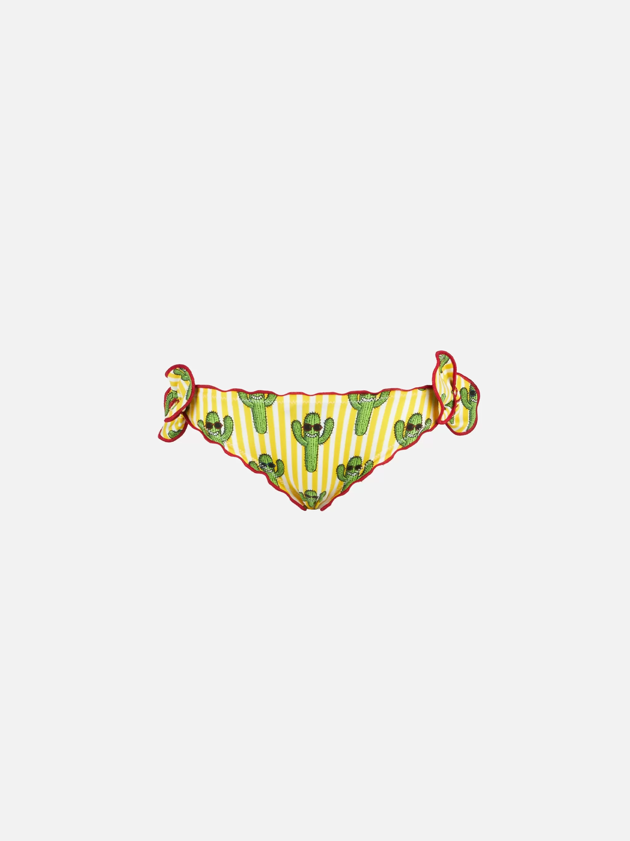 MC2 Saint Barth Happy cactus print girl swim briefs Discount