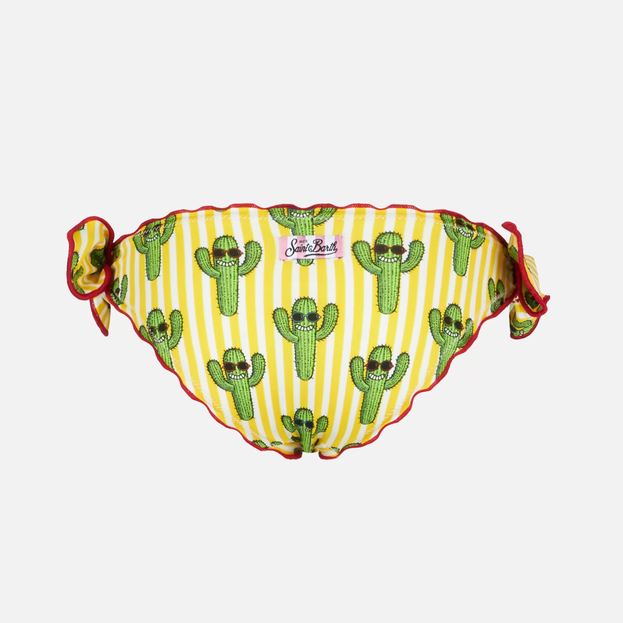 MC2 Saint Barth Happy cactus print girl swim briefs Discount