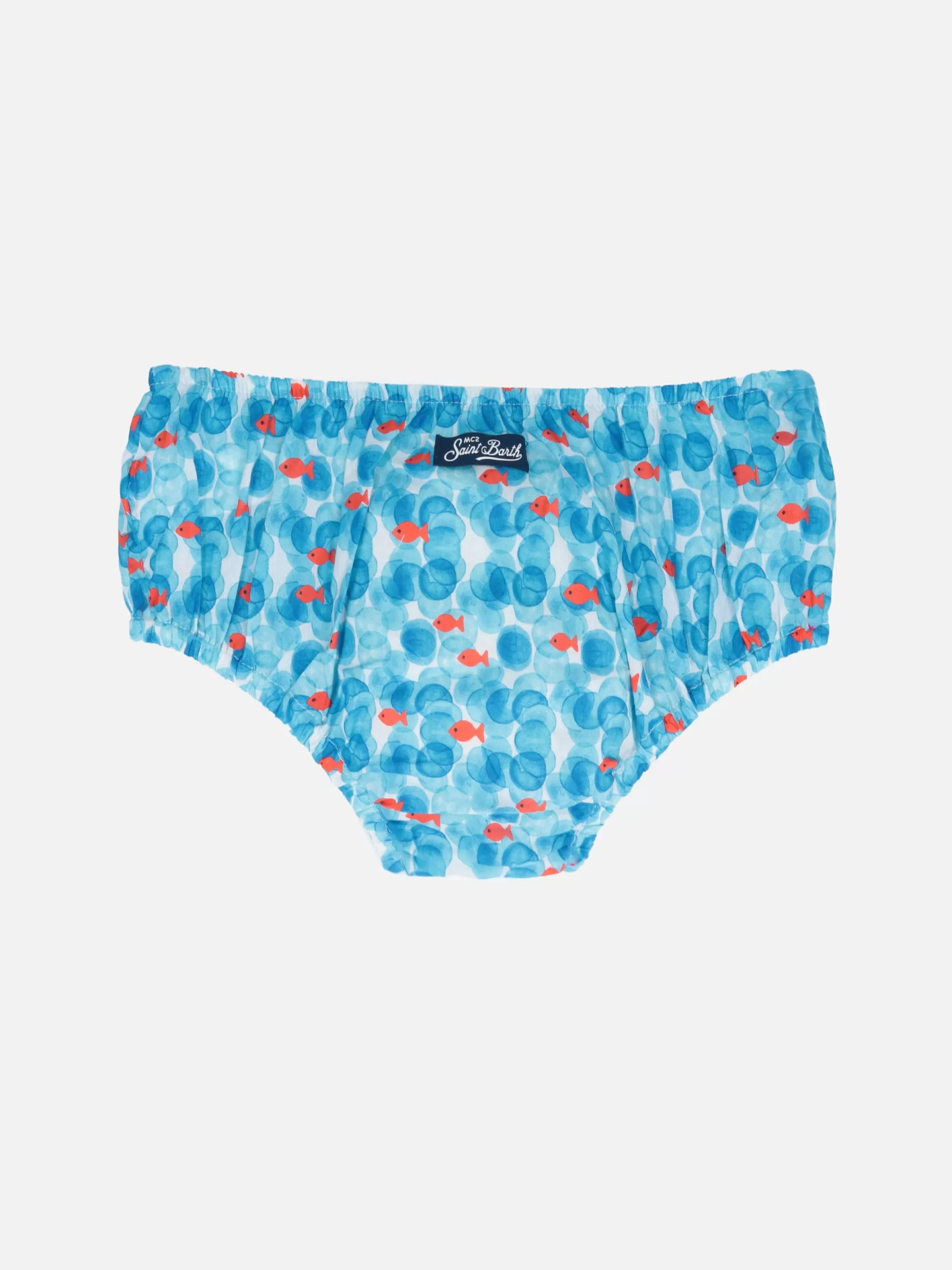 MC2 Saint Barth Infant bloomers Pimmy with bubbles and fishes print Clearance