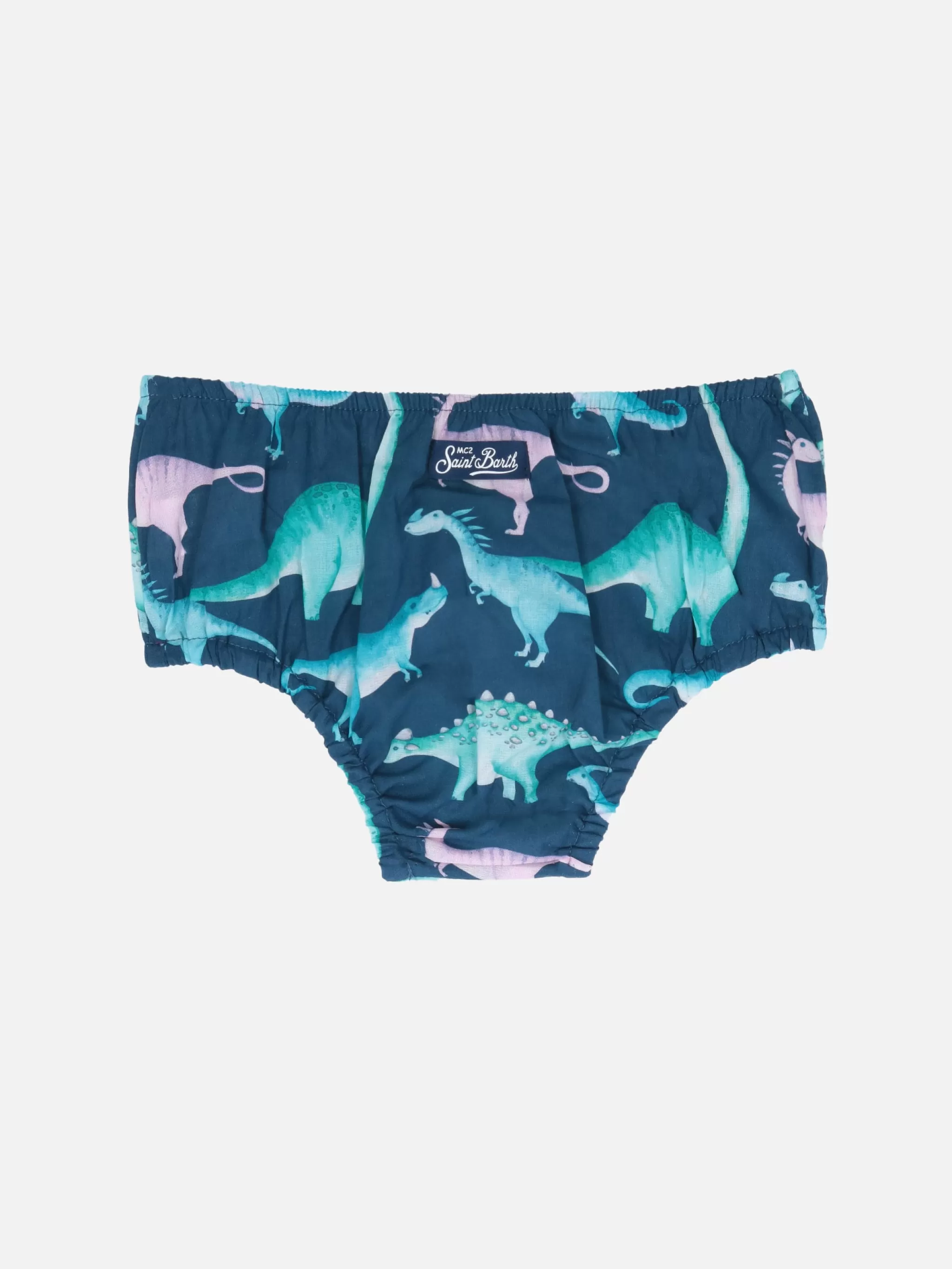 MC2 Saint Barth Infant bloomers Pimmy with dinosaurs print Cheap