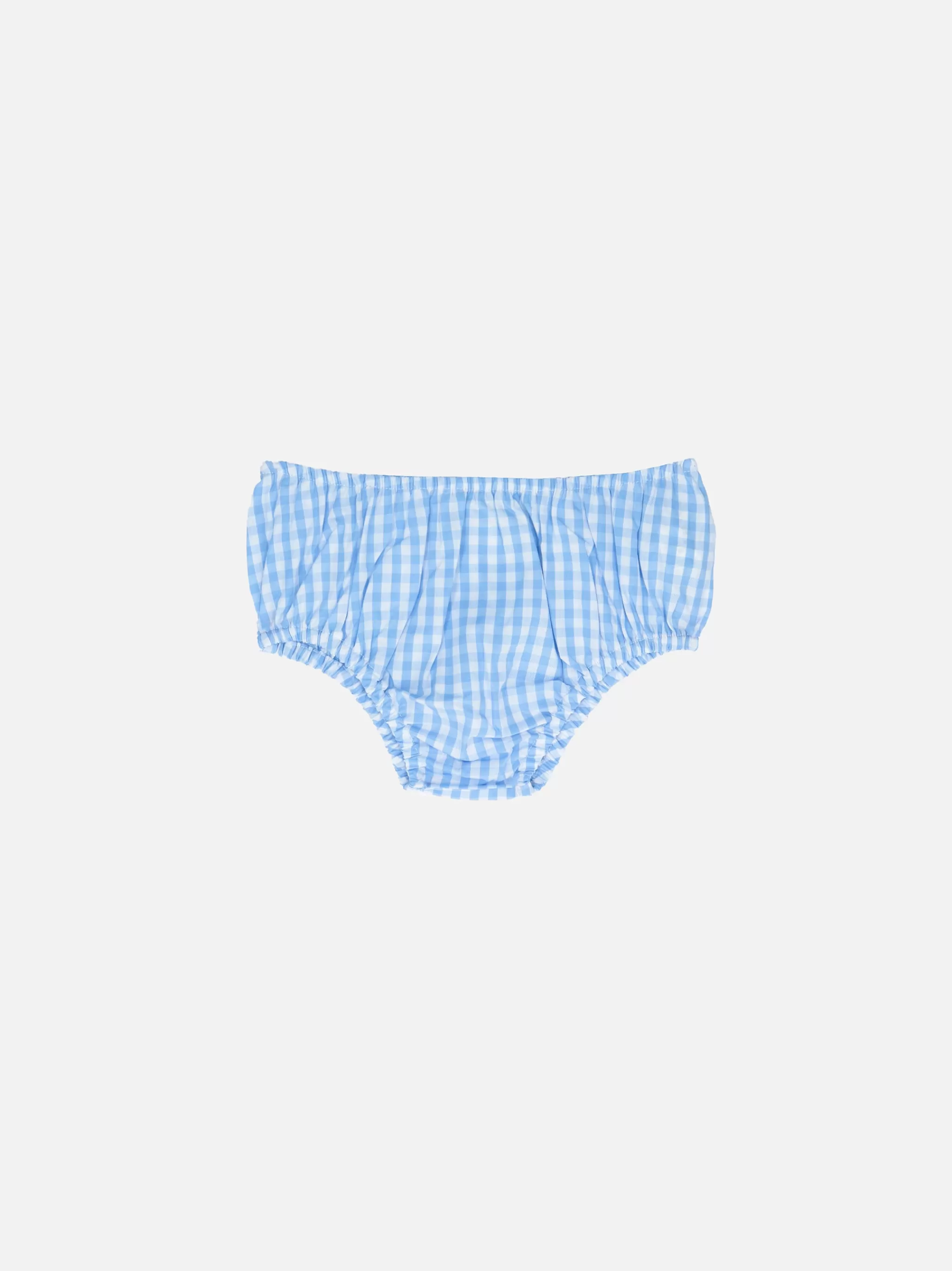 MC2 Saint Barth Infant bloomers Pimmy with gingham print Flash Sale