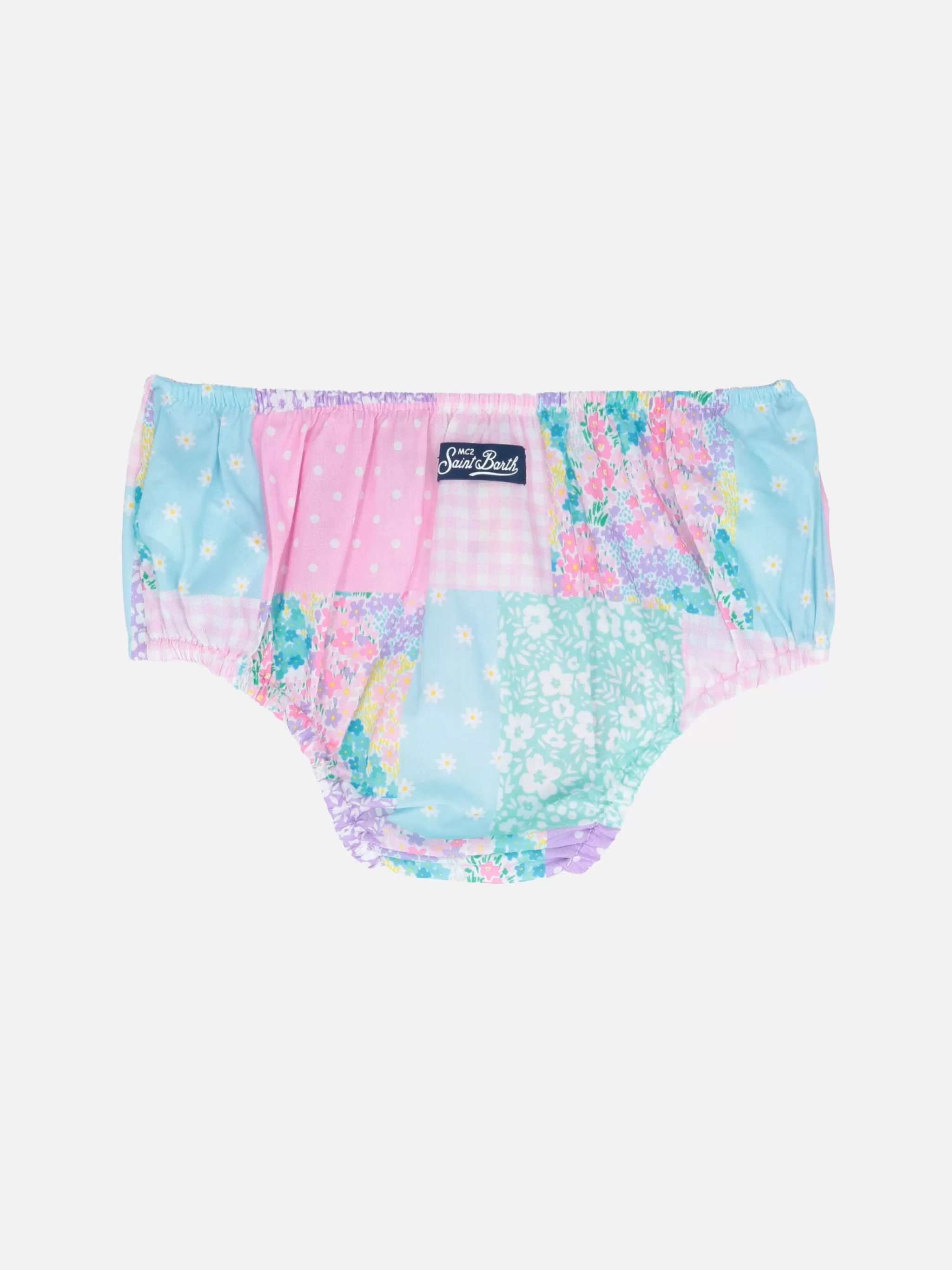 MC2 Saint Barth Infant bloomers Pimmy with gingham print Best Sale