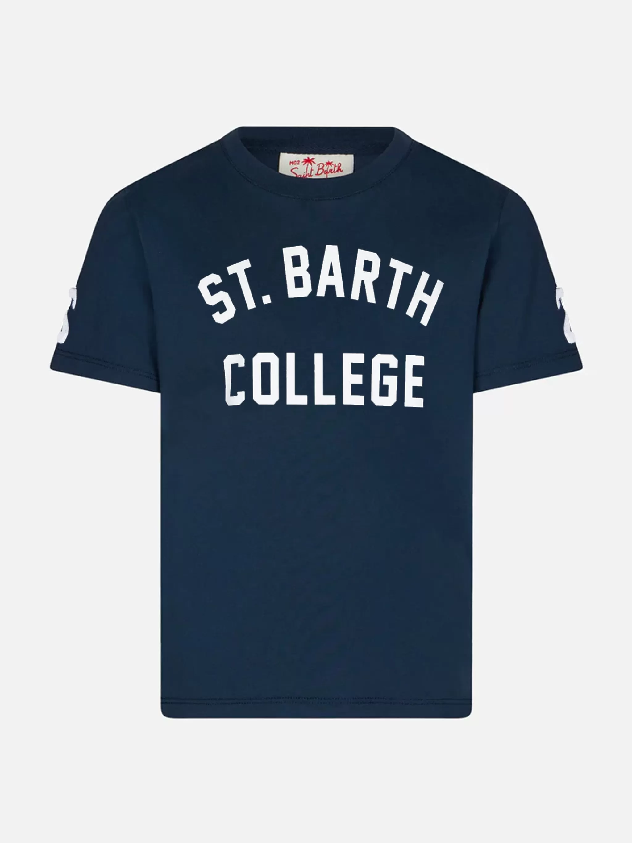 MC2 Saint Barth Kid cotton t-shirt with St. Barth College lettering Cheap